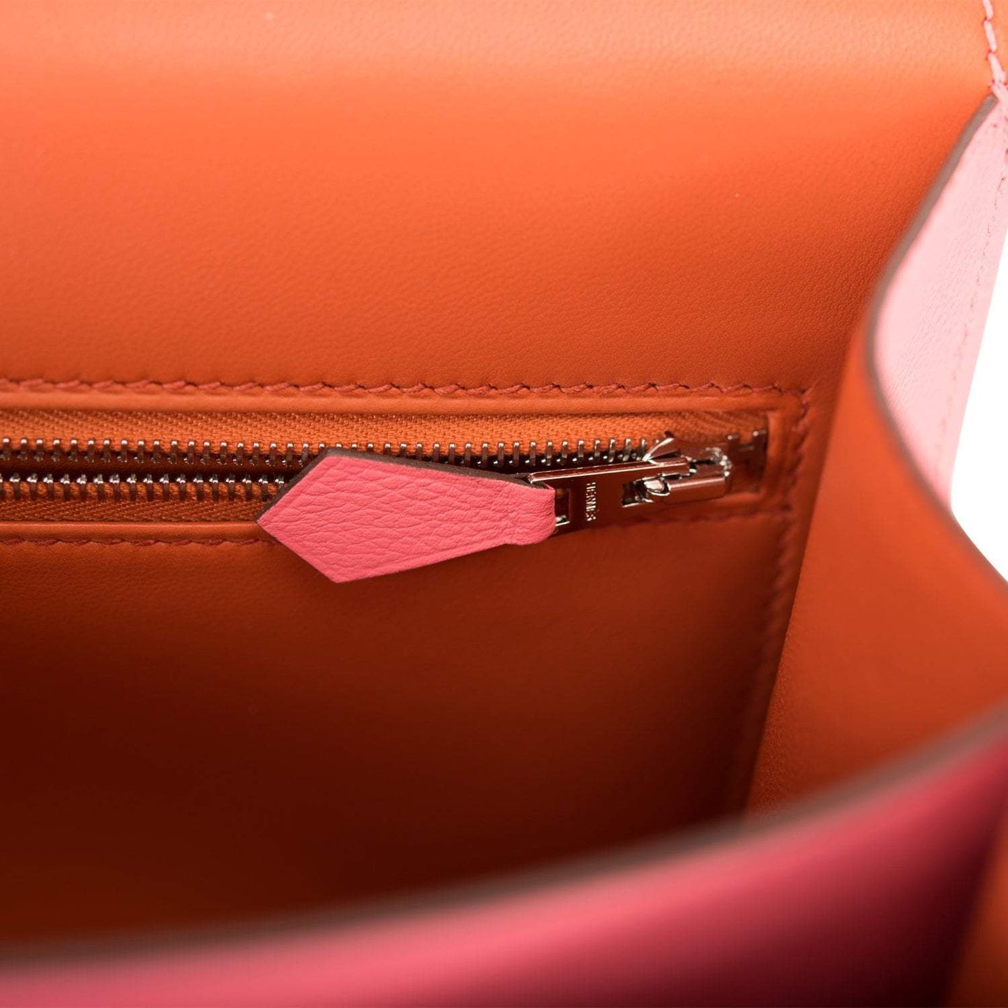 Hermes Rose D'Ete Verso Evercolor Constance 24cm Palladium Hardware