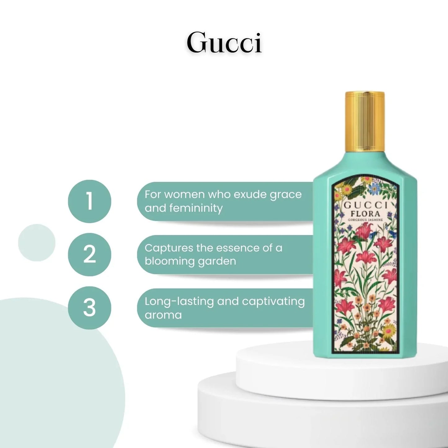 Gucci Ladies Flora Gorgeous Jasmine EDP Spray 1.7 oz