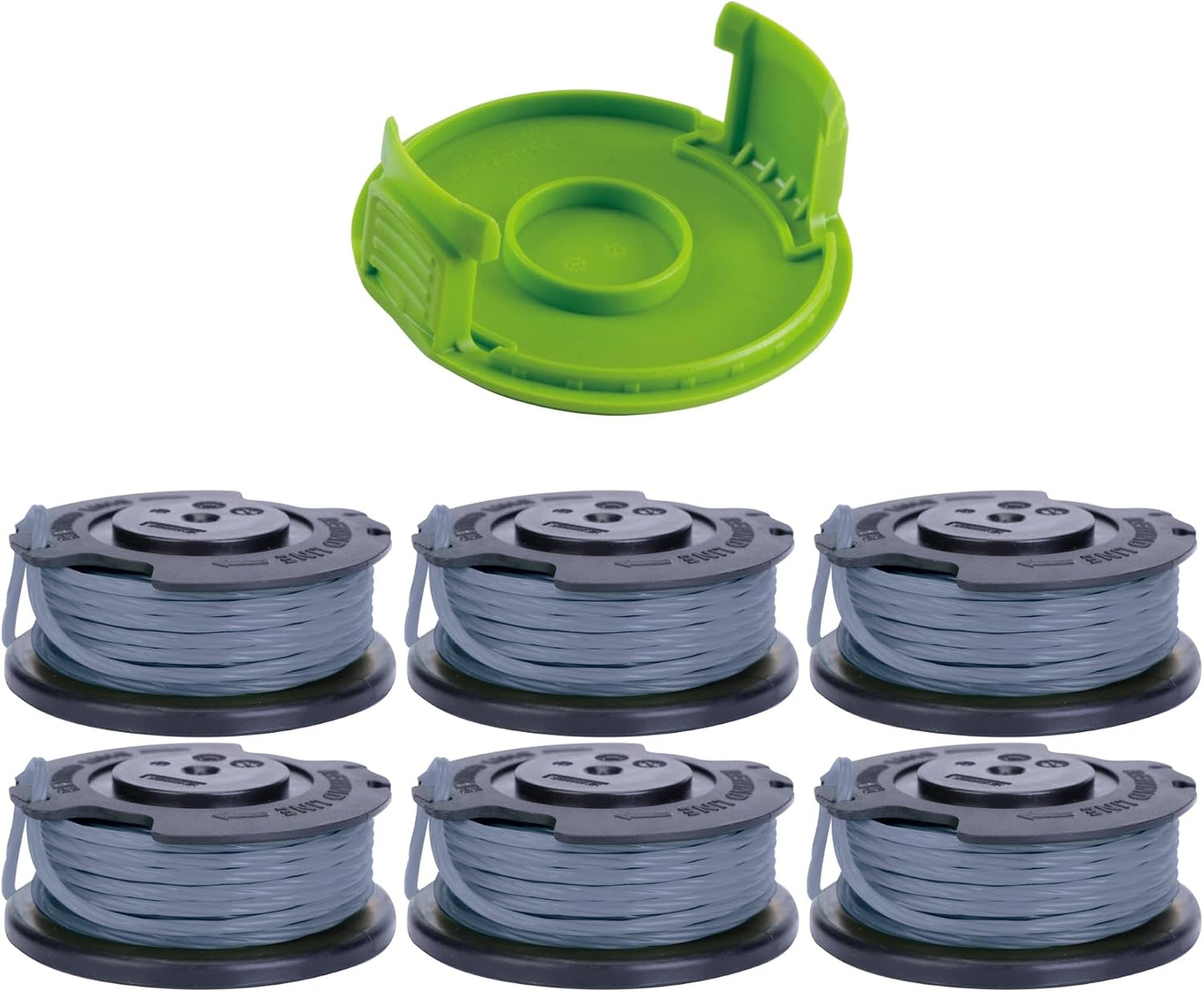 0.065" Single Line Auto-Feed 6-Pack Spools with Spool Cover