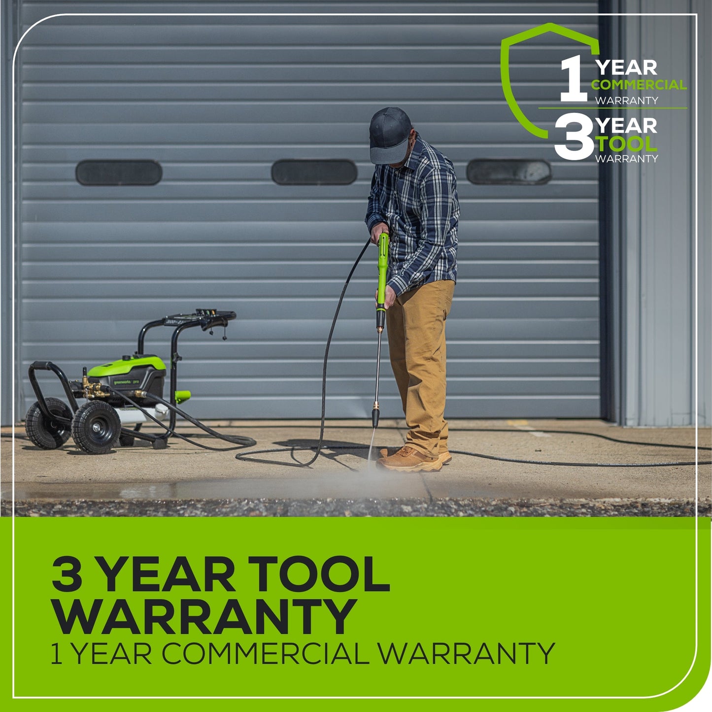3100 PSI 2.1 GPM Cold Water Electric Pressure Washer