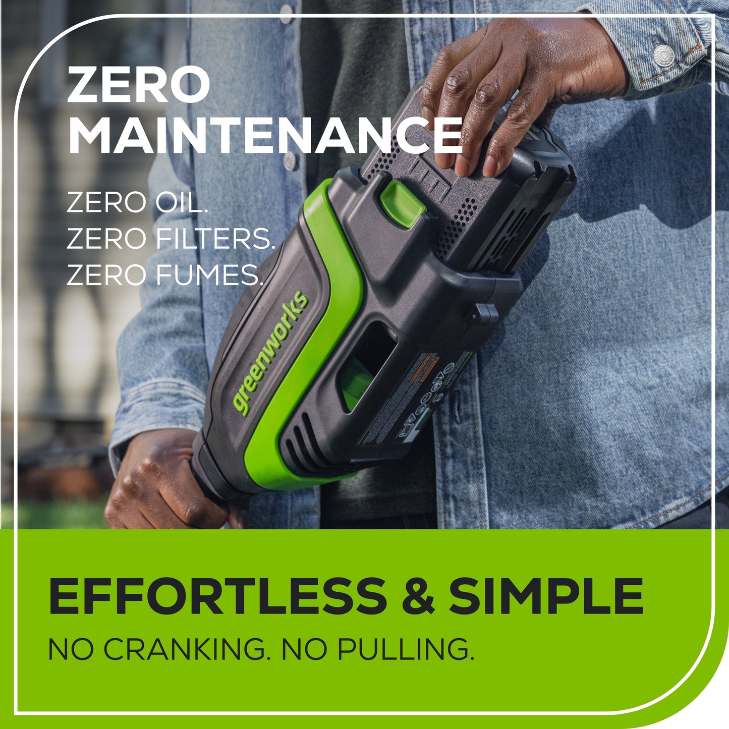 REFURBISHED 80V 17" Brushless String Trimmer Shoulder Strap, Precut  Line included w/ 2.0Ah Battery & Charger