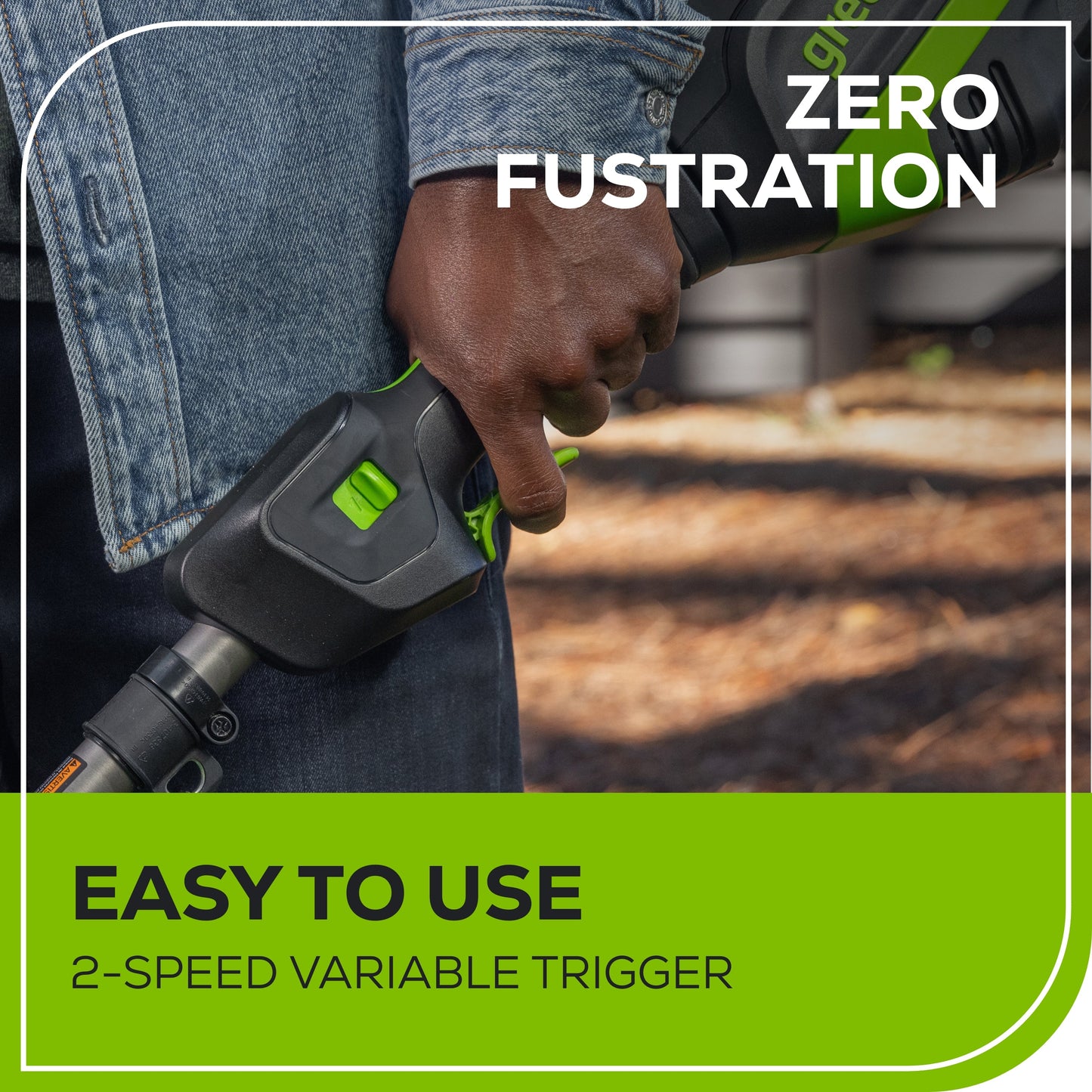REFURBISHED 80V 17" Brushless String Trimmer Shoulder Strap, Precut  Line included w/ 2.0Ah Battery & Charger