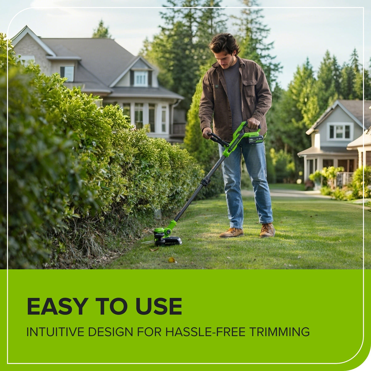 24V 12" Cordless Battery String Trimmer/Edger(Tool Only)