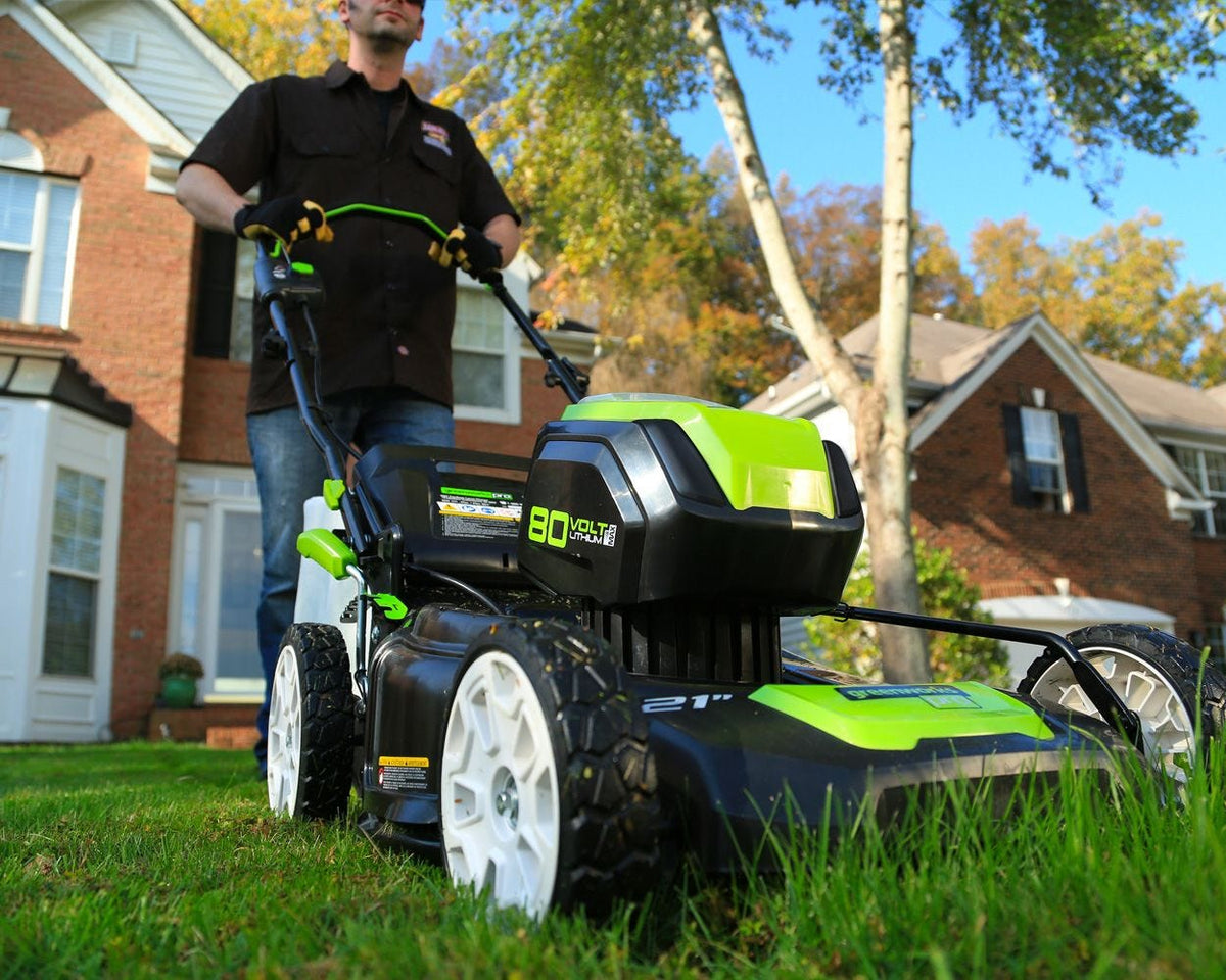 Pro 80V 21" Brushless Push Lawn Mower w/ (2) 2.0Ah Batteries & Rapid Charger
