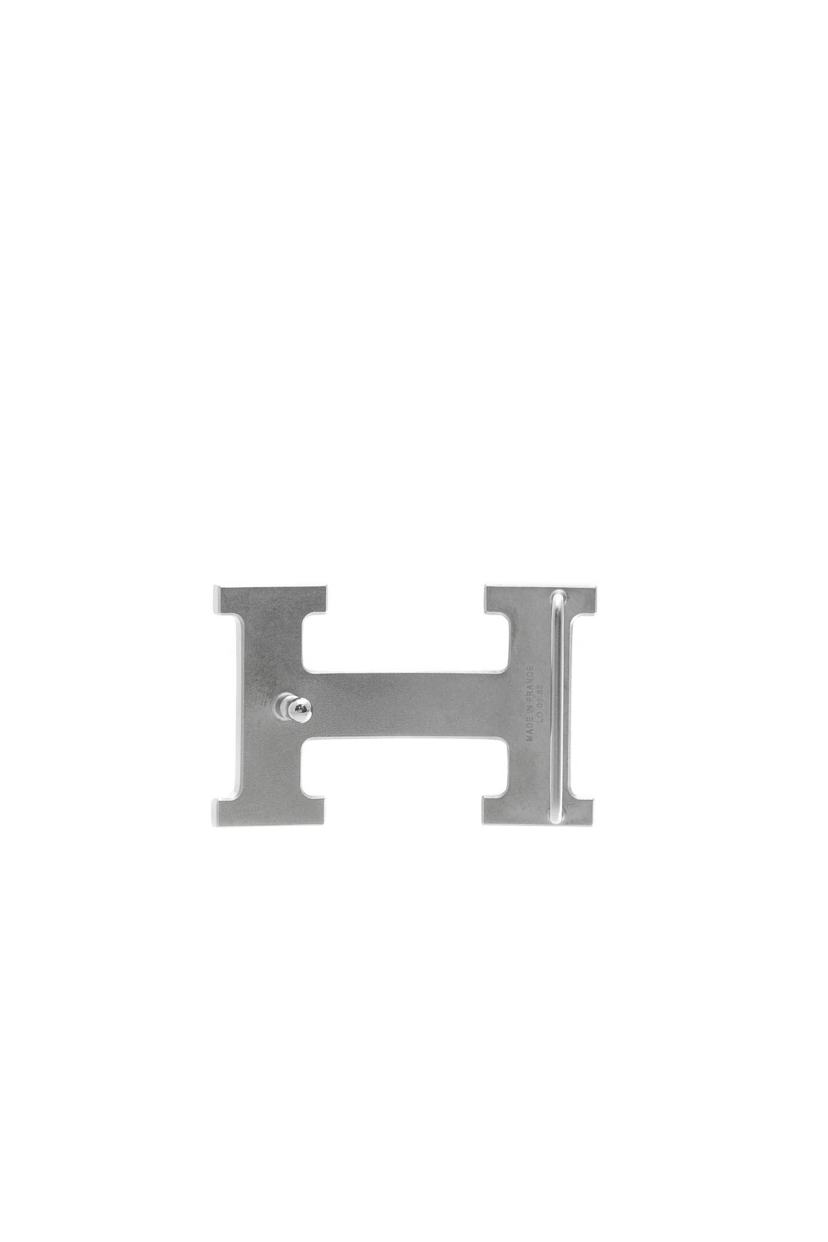 H Calandre 32mm Belt Buckle - Silver