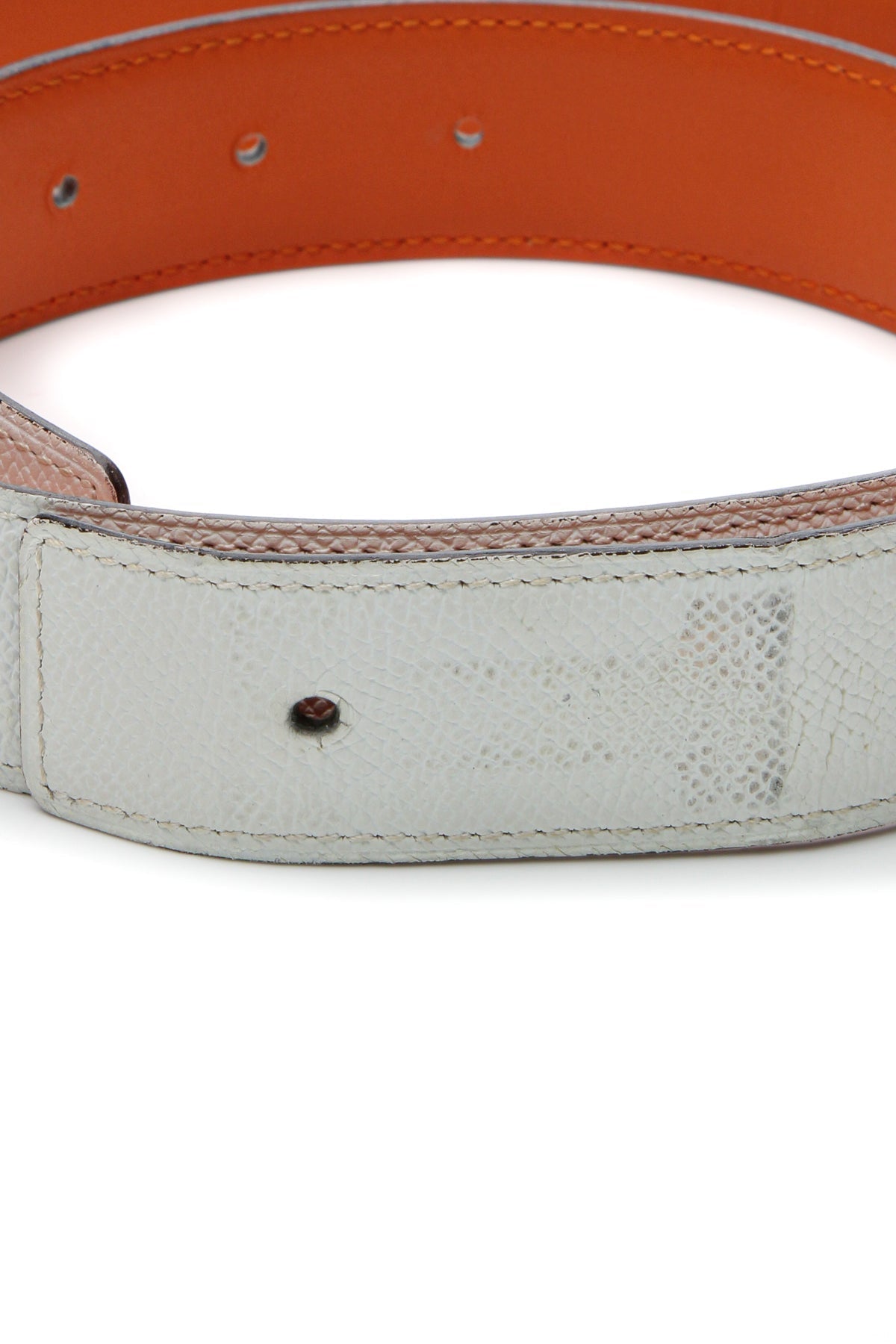 32mm Quizz Reversible Belt - White/Orange Size 85