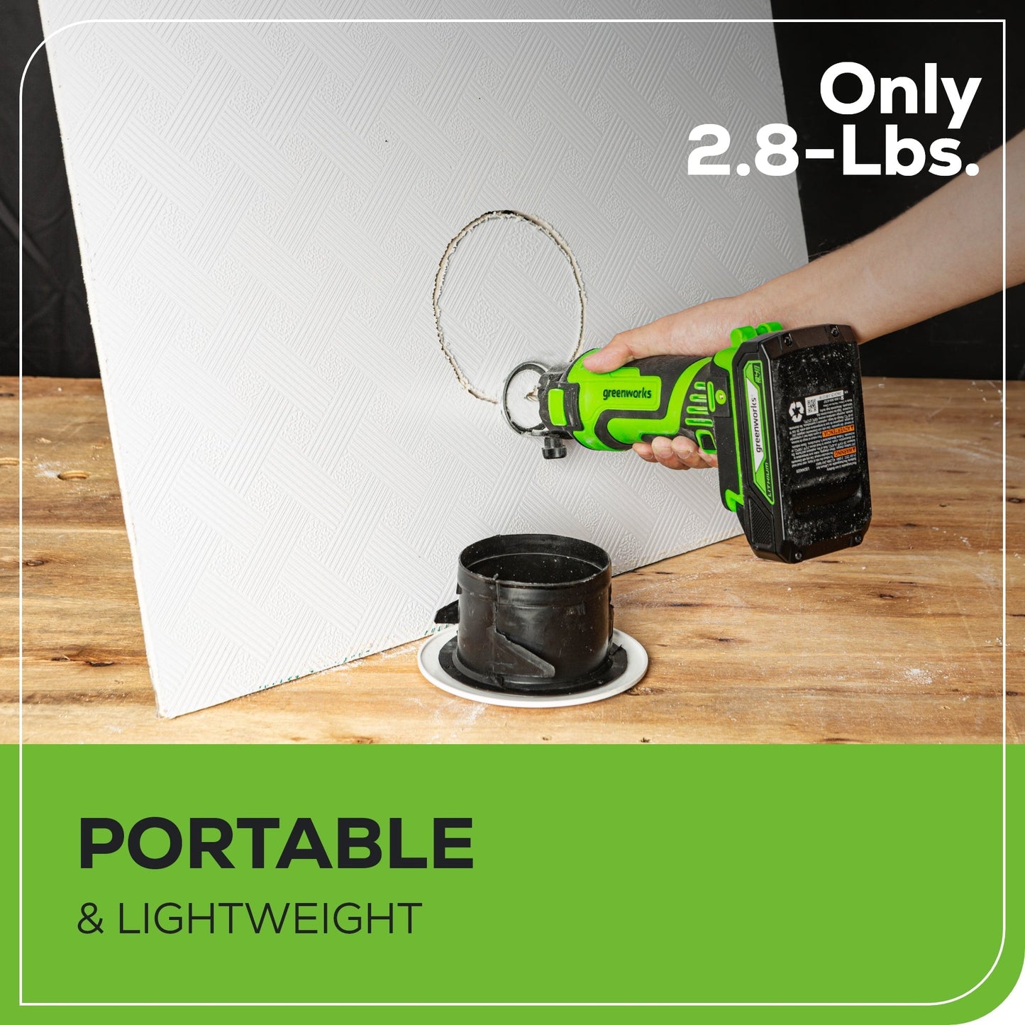 24V Cordless Battery Speed Saw Rotary Tool: 2.0 Ah USB Battery and Charger