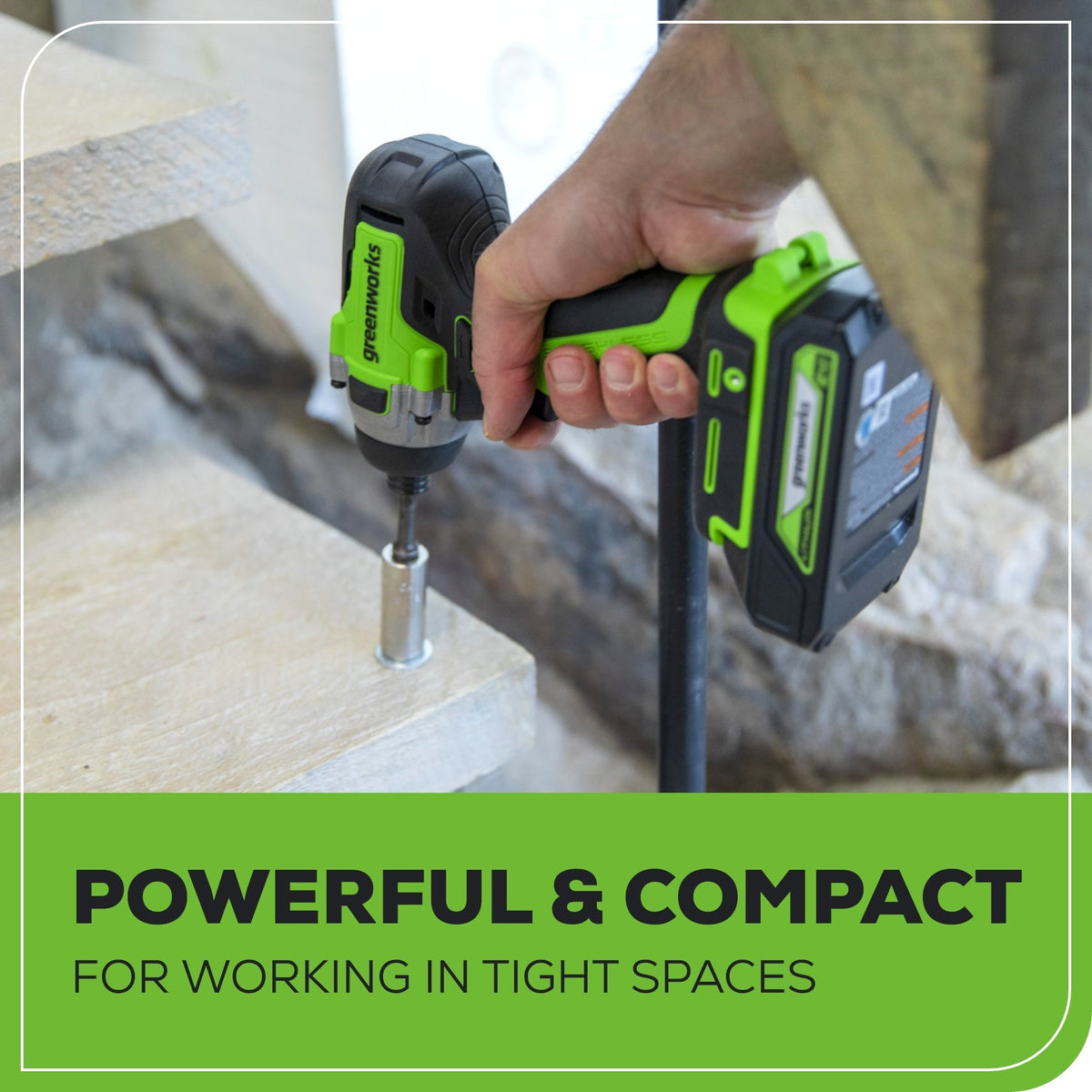 24V Cordless Battery Drill / Driver and Impact Driver Kit: (2) 2.0 Ah Batteries and Charger