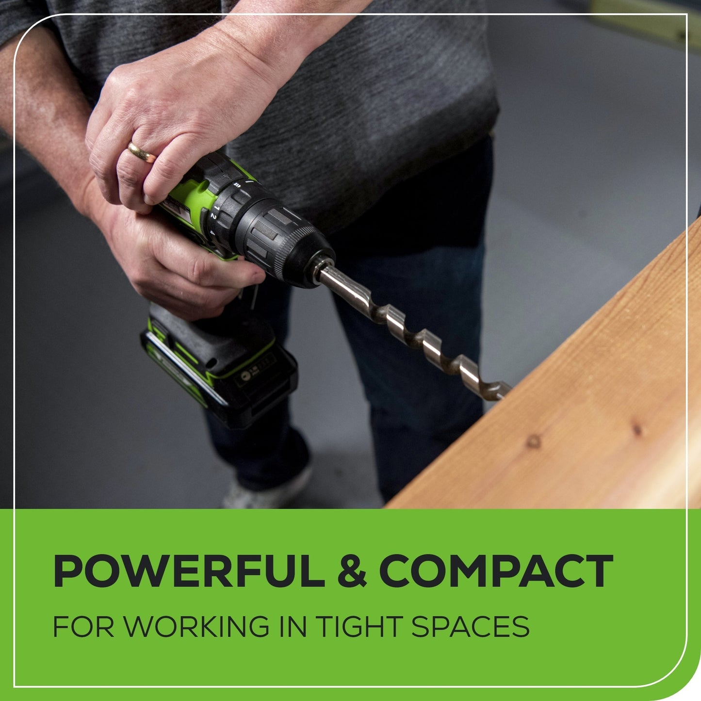 24V Cordless Battery Drill / Driver and Impact Driver Kit: (2) 2.0 Ah Batteries and Charger