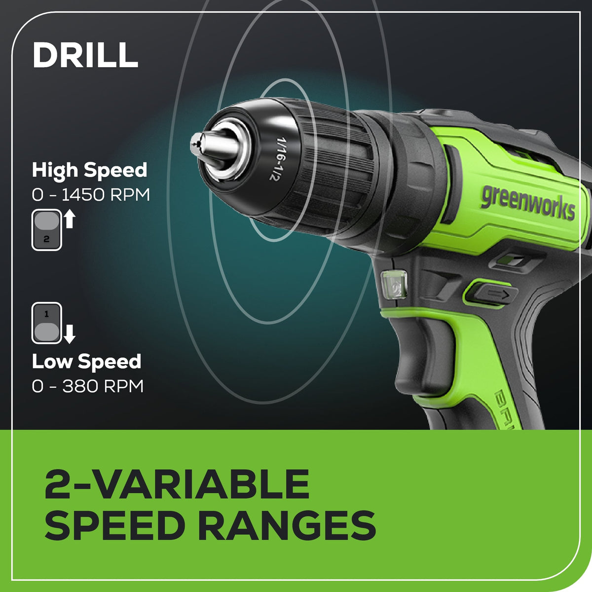 24V Cordless Battery Drill / Driver and Impact Driver Kit: (2) 2.0 Ah Batteries and Charger