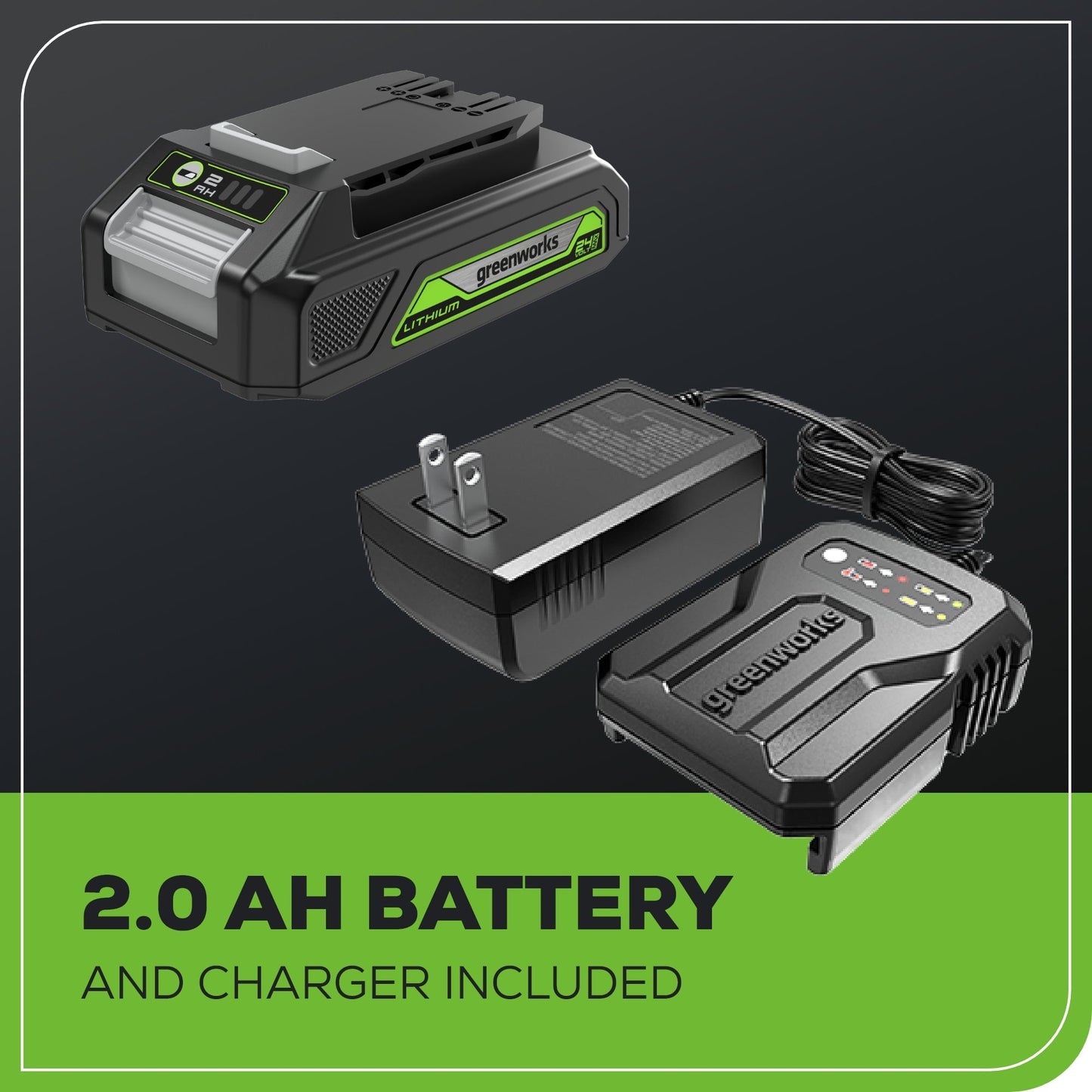 24V Cordless Battery Speed Saw Rotary Tool: 2.0 Ah USB Battery and Charger