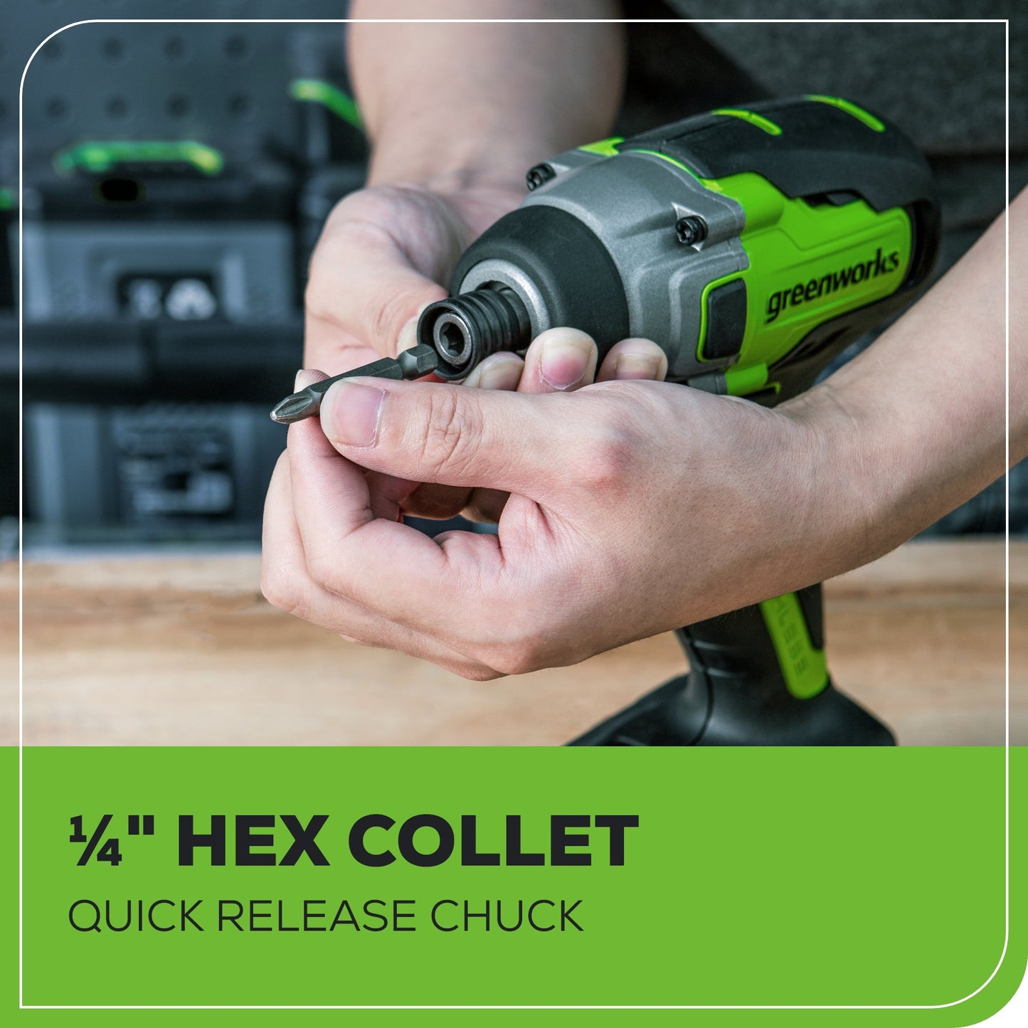 24V 1/4" 2650 in/lbs Brushless Impact Driver Kit: (2) 2.0 Ah USB Batteries, Dual-Port Charger and Bits