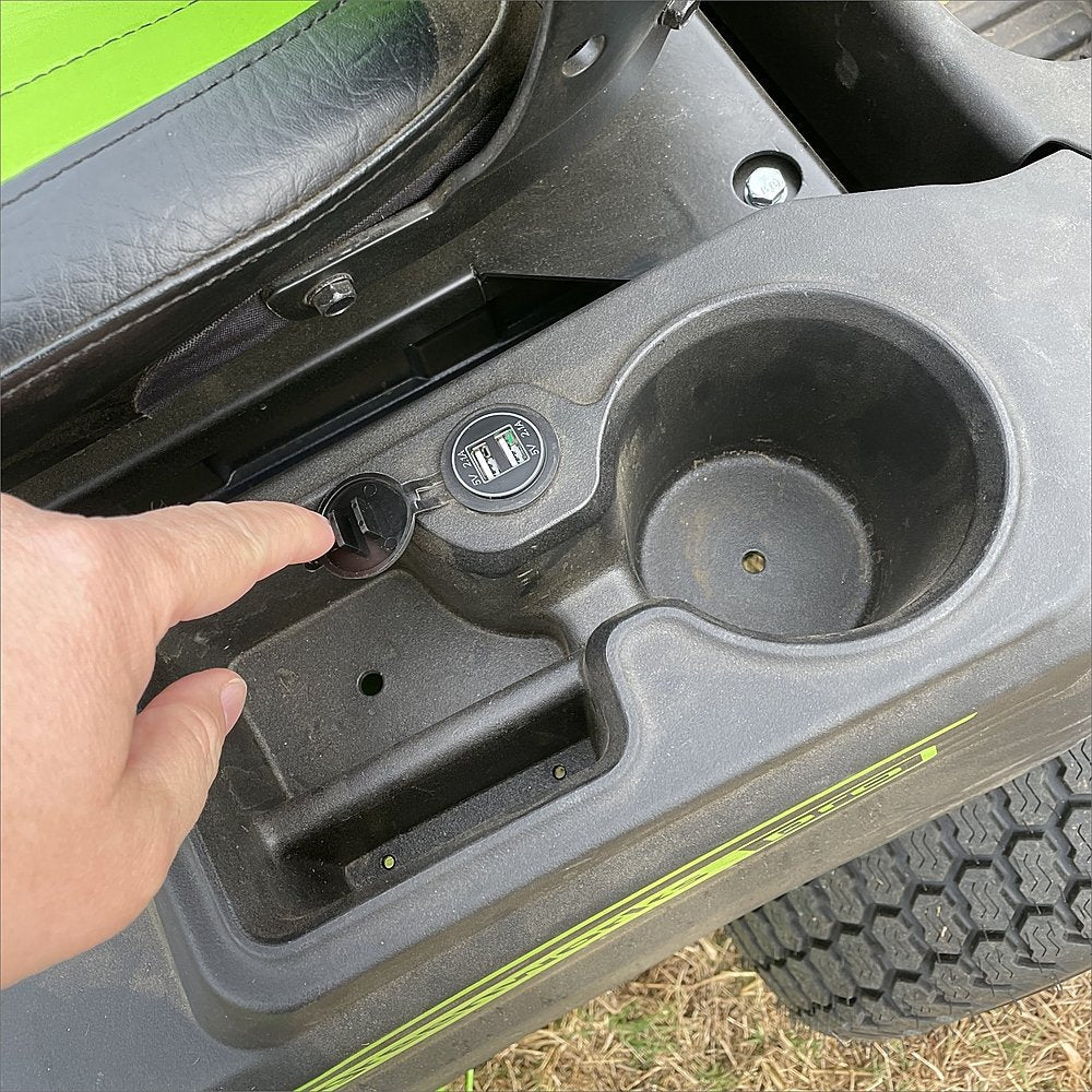 80V 42" Cordless Battery CrossoverT Riding Lawn Mower: (6) 4.0 Ah Batteries and (3) Dual-Port Turbo Chargers