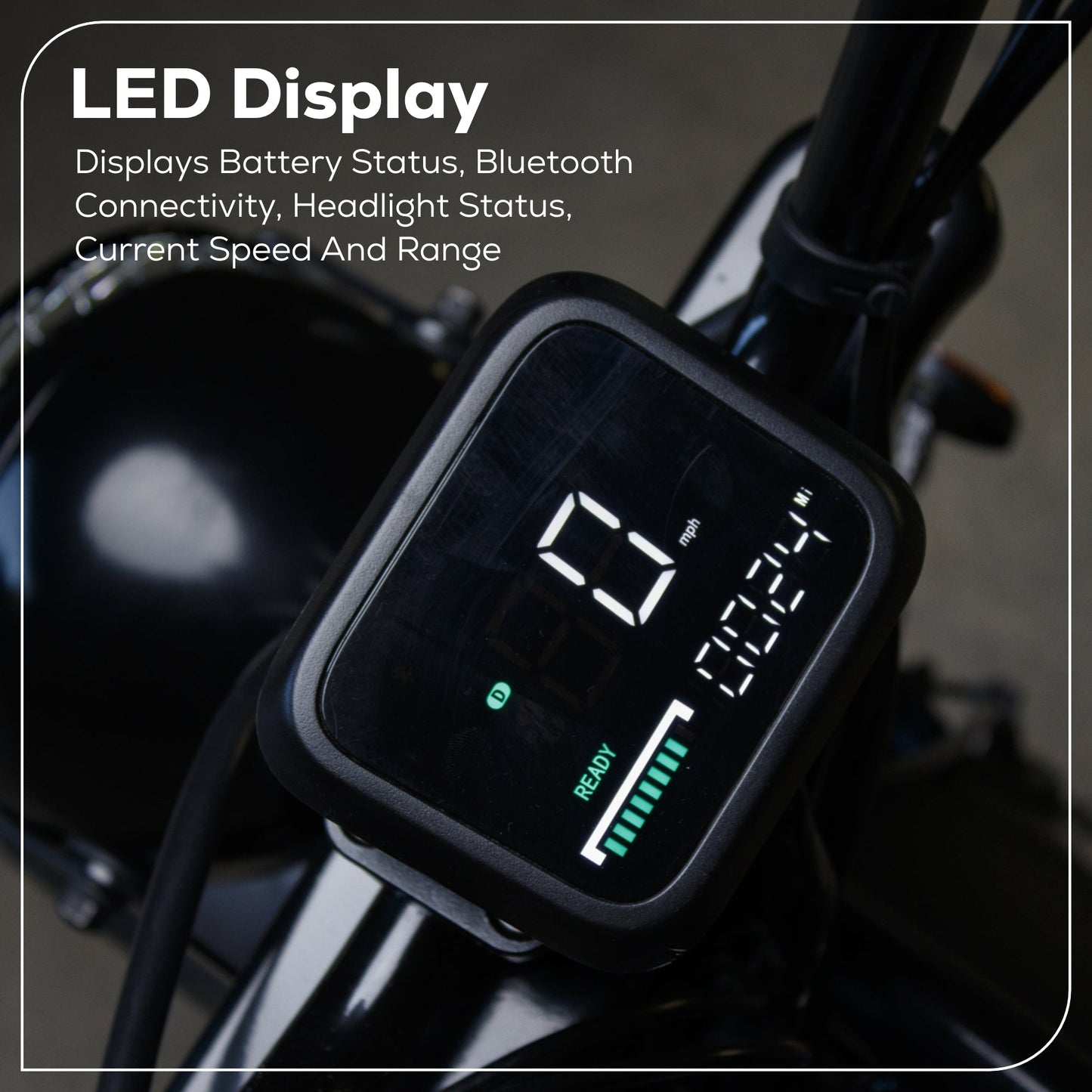 80V STEALTH Series Electric Mini-Bike: (2) 8.0 Ah Batteries and Dual-Port Rapid Charger