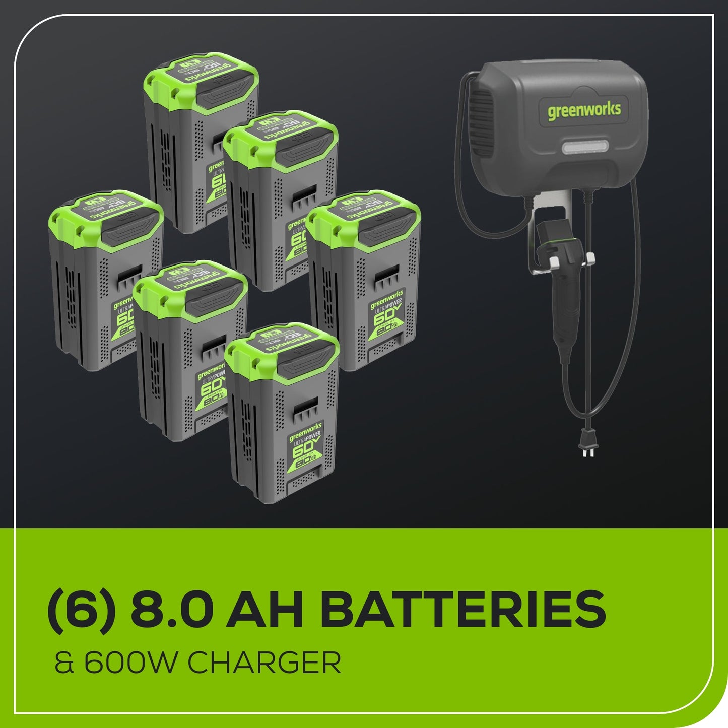60V 42" Cordless Battery CrossoverT Riding Lawn Mower, (6) 8.0 Ah Batteries and 600W Wall Charger, CRT4262