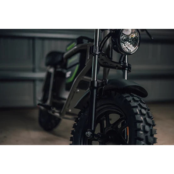 60V STEALTH Series Electric Mini-Bike: (1) 8.0 Ah Batteries and Charger