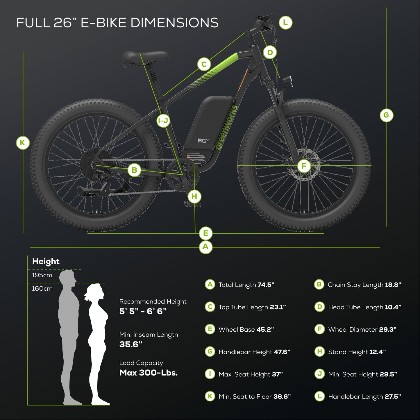 60V VENTURE Series 26" Fat Tire Electric Mountain Bike, 5Ah Battery and Charger