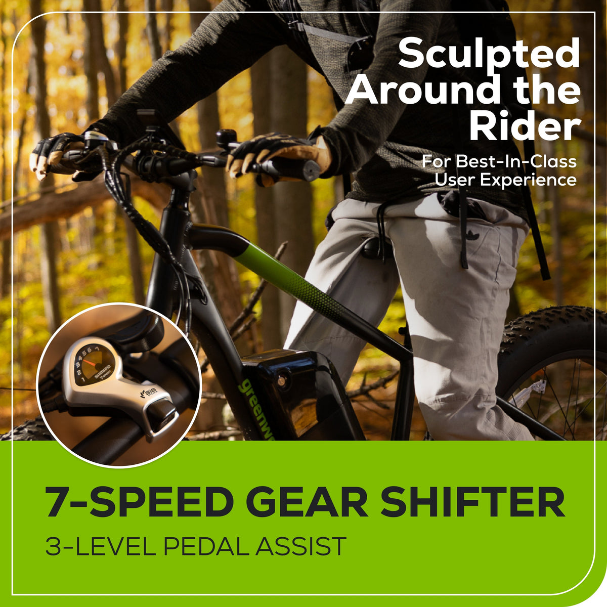 80V VENTURE Series 26" Fat Tire Electric Mountain Bike, 4Ah Battery and Charger