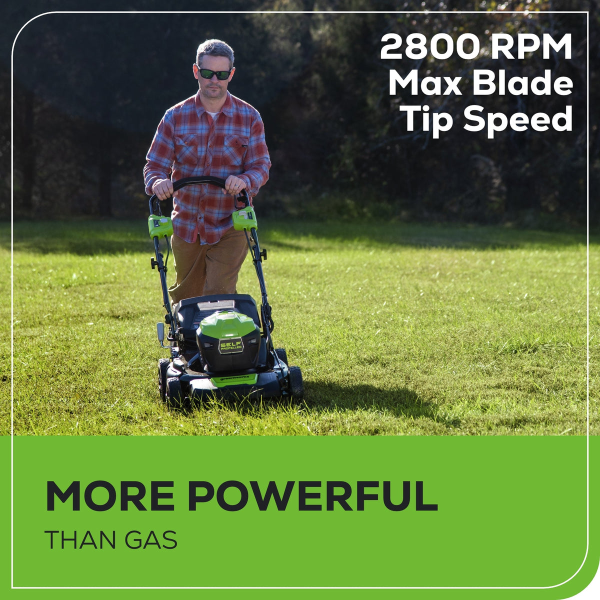 40V 21" Cordless Battery Self-Propelled Lawn Mower: 5.0Ah Battery & Charger, LM2104S