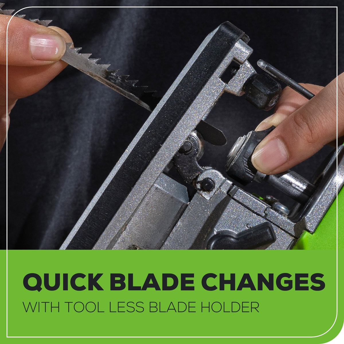 24V Cordless Battery Jig Saw: 4.0 Ah USB Battery and Charger