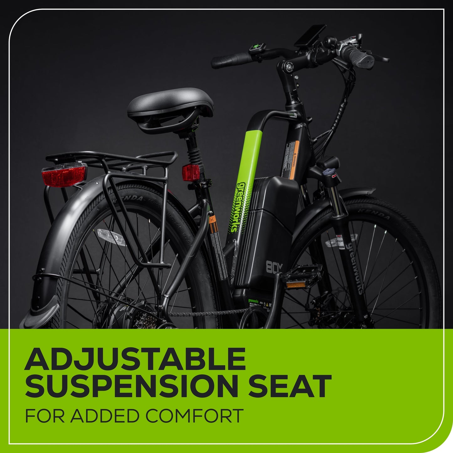 60V VENTURE Series 27.5" Electric Commuter Bike, 5Ah Battery and Charger