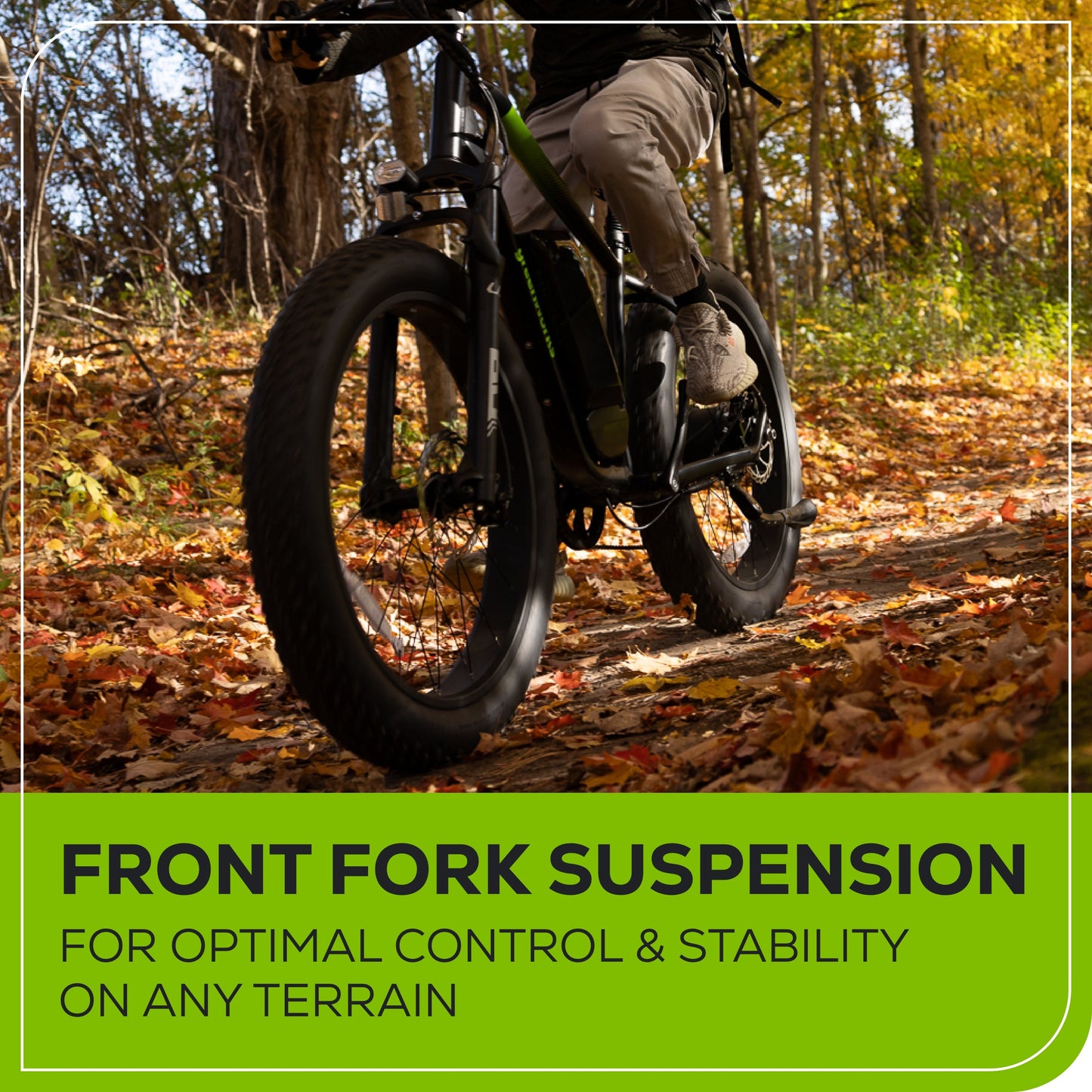 80V VENTURE Series 26" Fat Tire Electric Mountain Bike, 4Ah Battery and Charger