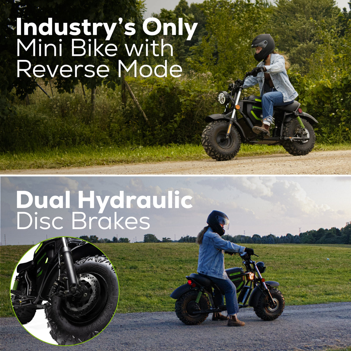 60V STEALTH Series Electric Mini-Bike (Tool Only)