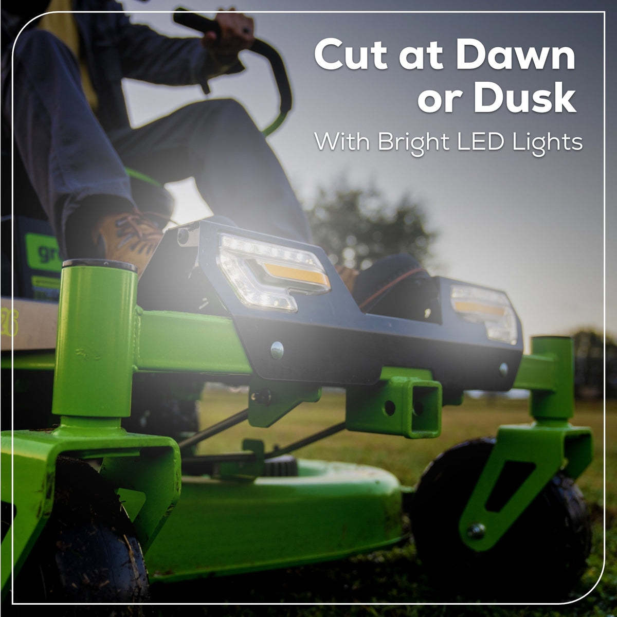 RENEWED 60V 42" Electric CrossoverZ Zero Turn Mower with (6) 8 Ah Batteries and (3) Dual-Port Turbo Chargers, CRZ4261