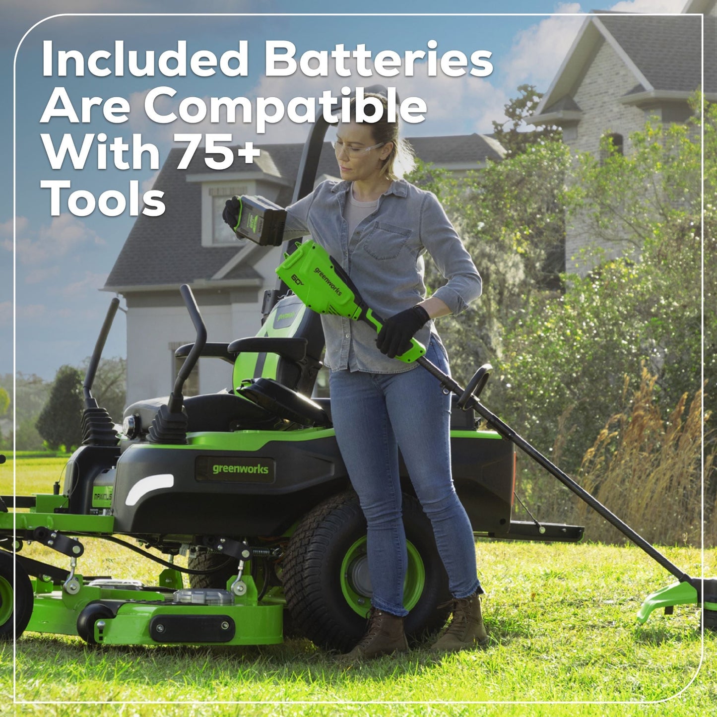 60V 60" MaximusZ Zero Turn: (2) 20.0 Ah, (4) 8.0 Ah Batteries and 1.5kW Charger, MZ6061