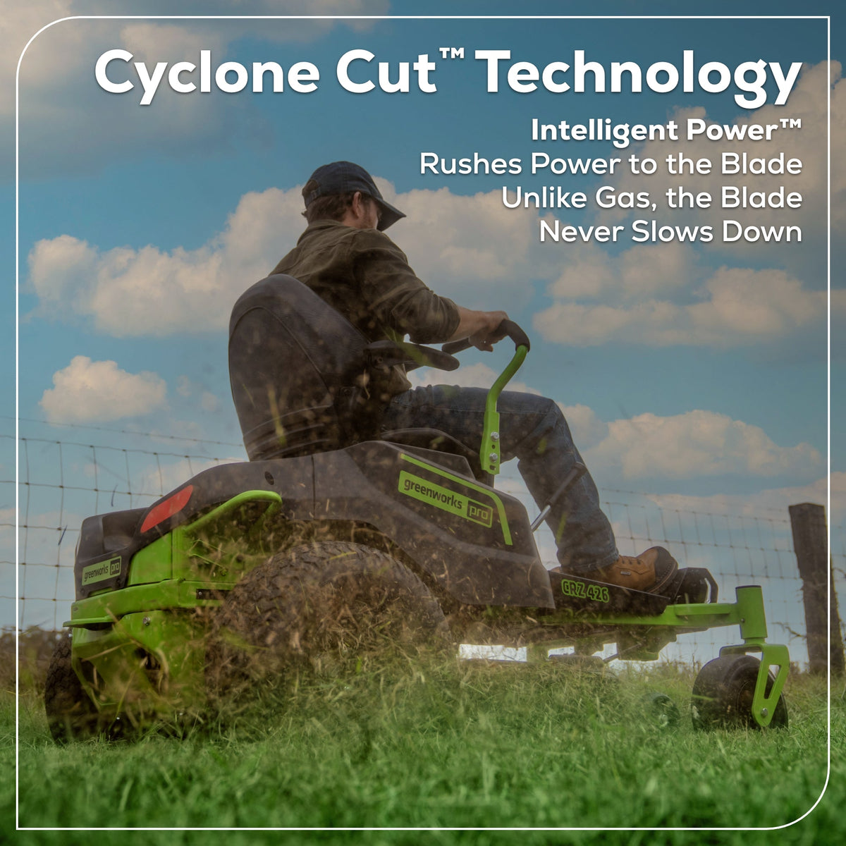 RENEWED 60V 42" Electric CrossoverZ Zero Turn Mower with (6) 8 Ah Batteries and (3) Dual-Port Turbo Chargers, CRZ4261