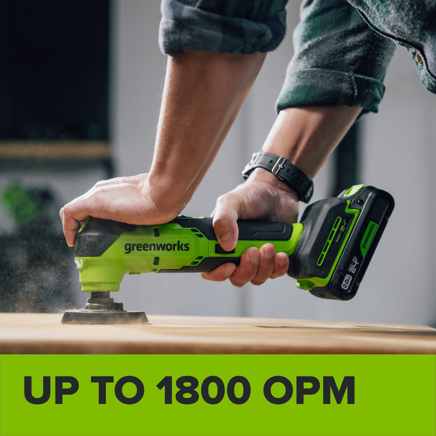 24V PowerAll Brushless 3.2° Oscillating Multi-Tool with 3 Blades & 30-Piece Sanding Set (Tool Only)