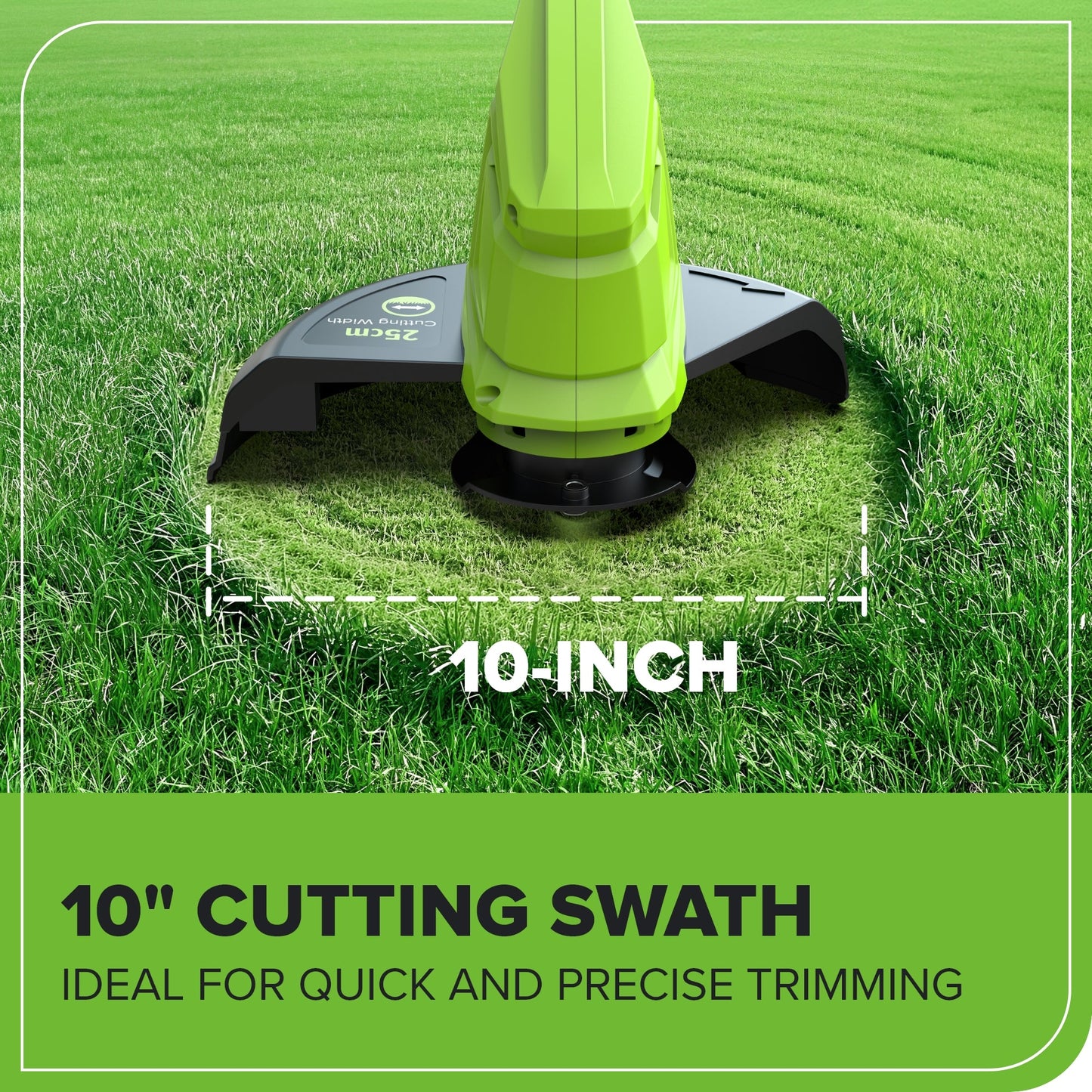 24V 10" Cordless String Trimmer (Tool Only): (20) Blades