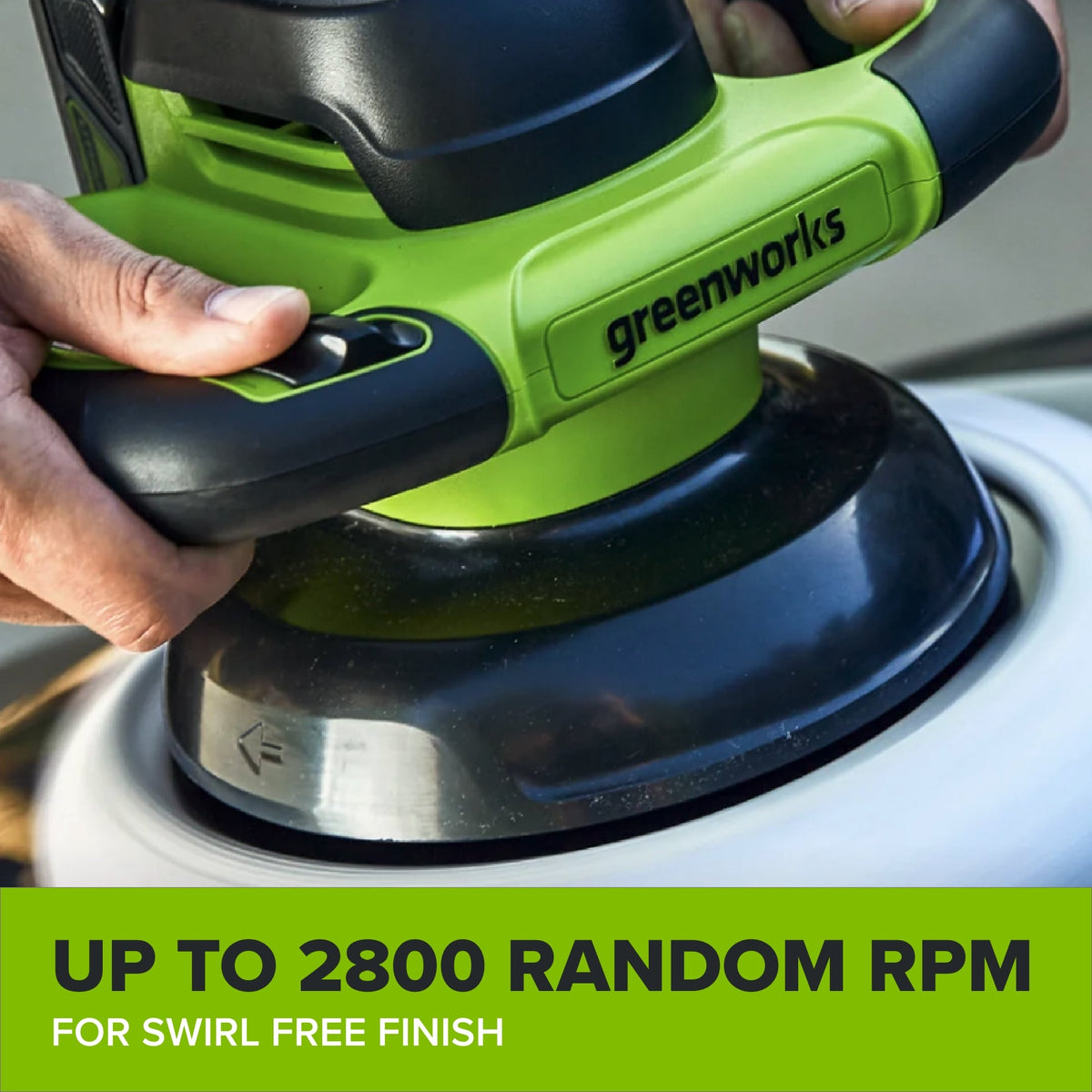 24V 10" Cordless Battery Buffer and Polisher (Tool Only)