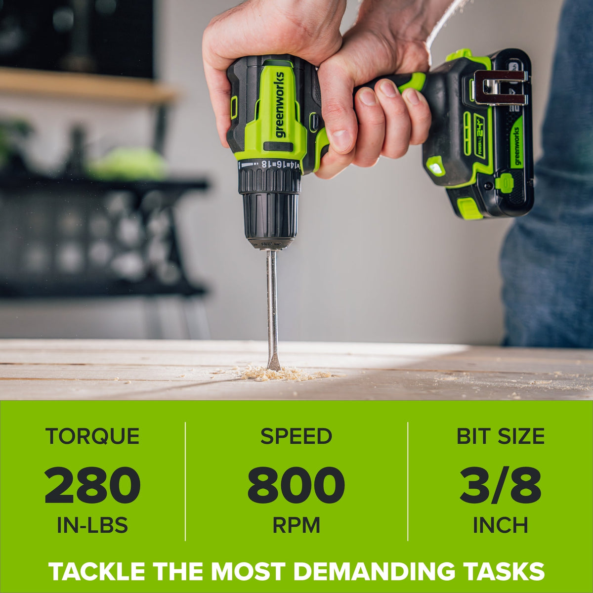 24V PowerAll 3-Tool Combo Kit w/ 3/8" Drill, 6-1/2" Circular Saw & Compact Router: (1) 2.0Ah USB-C Battery, (1) 30W USB-C Charger, (1) 3' 100W USB-C Cable