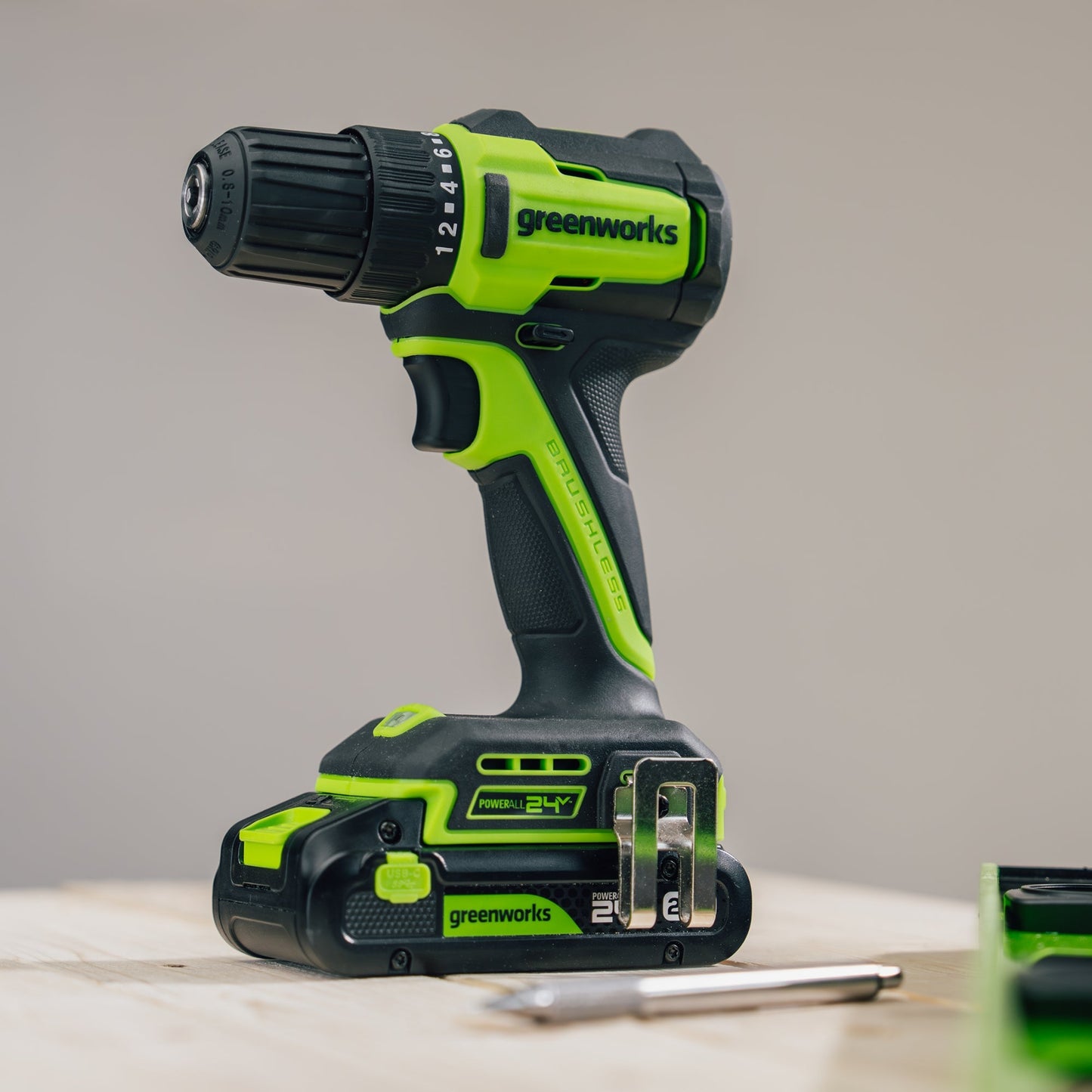 24V PowerAll 3/8" Drill Driver (280 in-lbs) & 6-1/2" Circular Saw (5000 RPM) Combo Kit: (1) 2.0Ah USB-C Battery, (1) 30W USB-C Charger, (1) 3' 100W USB-C Cable