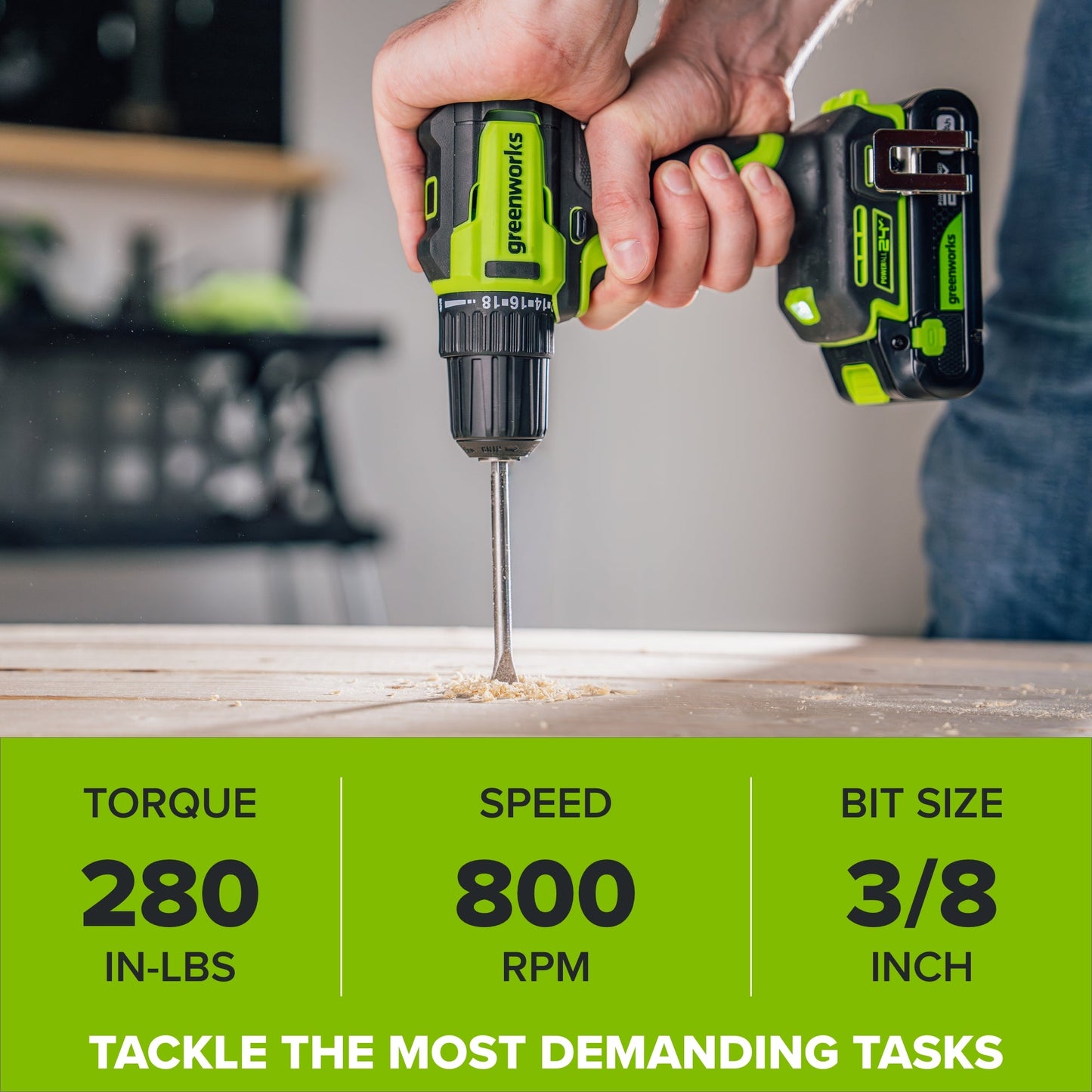 24V PowerAll Brushless 5-Tool Combo Kit: (2) 2.0 Ah USB-C Batteries, 30W USB-C Charger Block, and 3' 100W USB-C Cable
