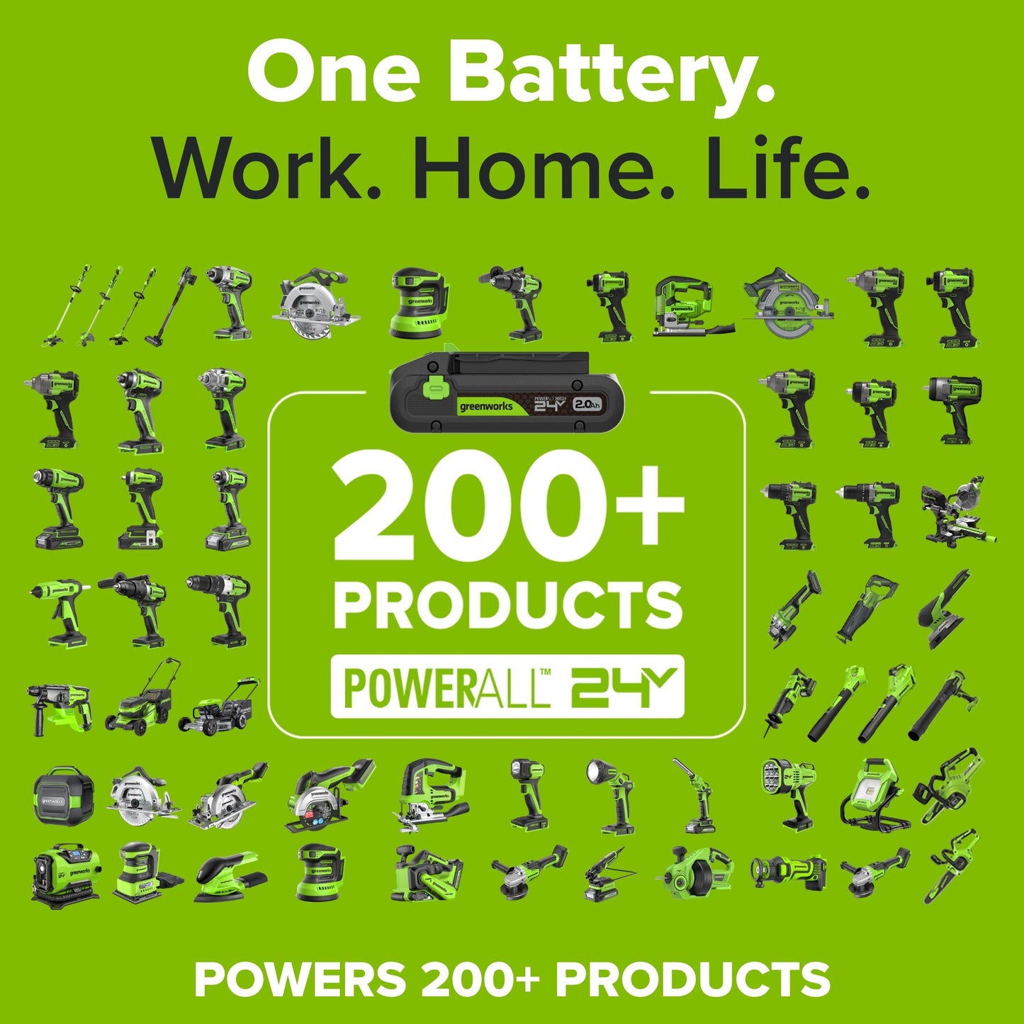 24V PowerAll 400 in-lb Drill Driver with 2.0Ah USB-C Battery, 30W Charger, 100W Cable, 10-PC Drill Bit Set