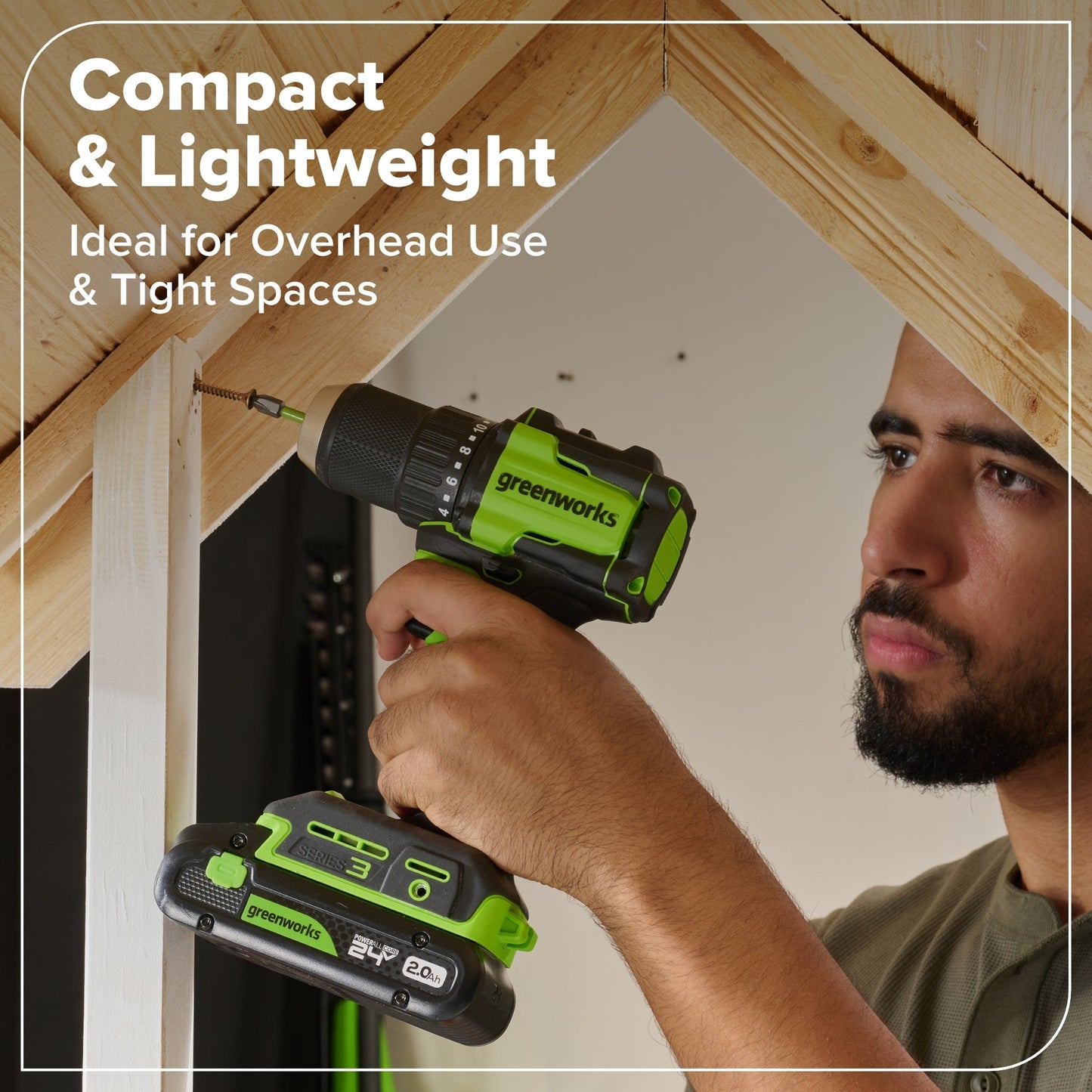24V 1/2" 400 in/lbs Drill Driver: 2.0 Ah USB-C Battery, 30W Fast Charger and 20-PC Bit Accessory Kit