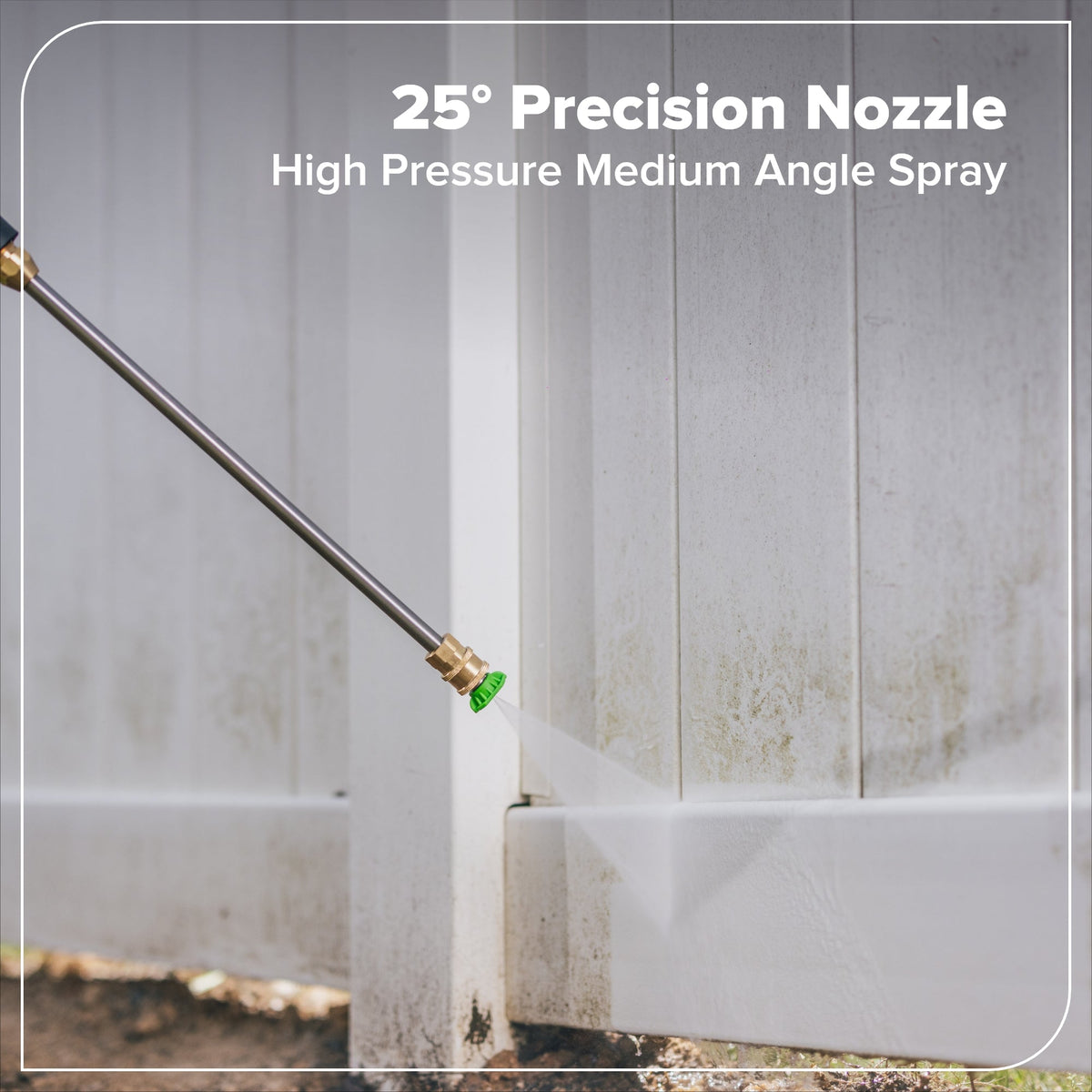 2200-PSI 1.2 GPM Four-Weel Electric Pressure Washer with 5 Nozzles & Detergent Tank