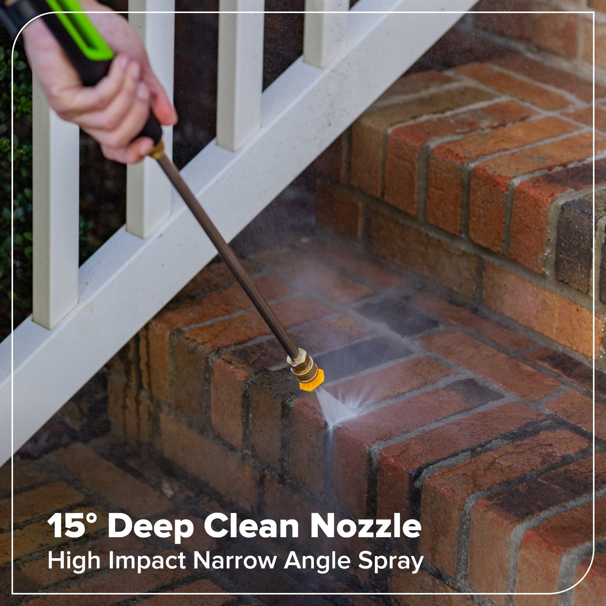 2200-PSI 1.2 GPM Four-Weel Electric Pressure Washer with 5 Nozzles & Detergent Tank