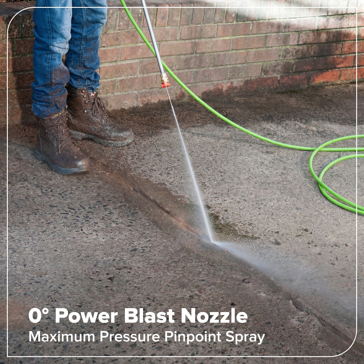 2400-PSI Brushless 1.2 GPM Four-Weel Electric Pressure Washer