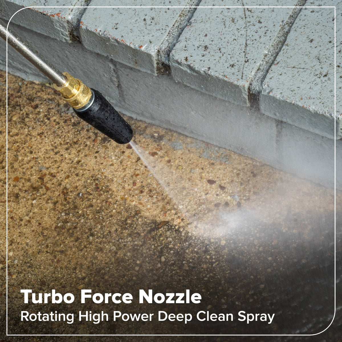 2400-PSI Brushless 1.2 GPM Four-Weel Electric Pressure Washer