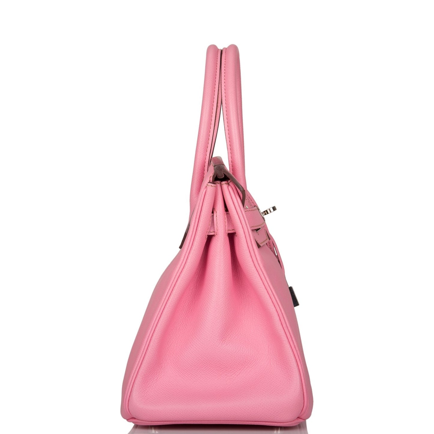 Pre-owned Hermes Birkin 30 Bubblegum 5P Epsom Palladium Hardware