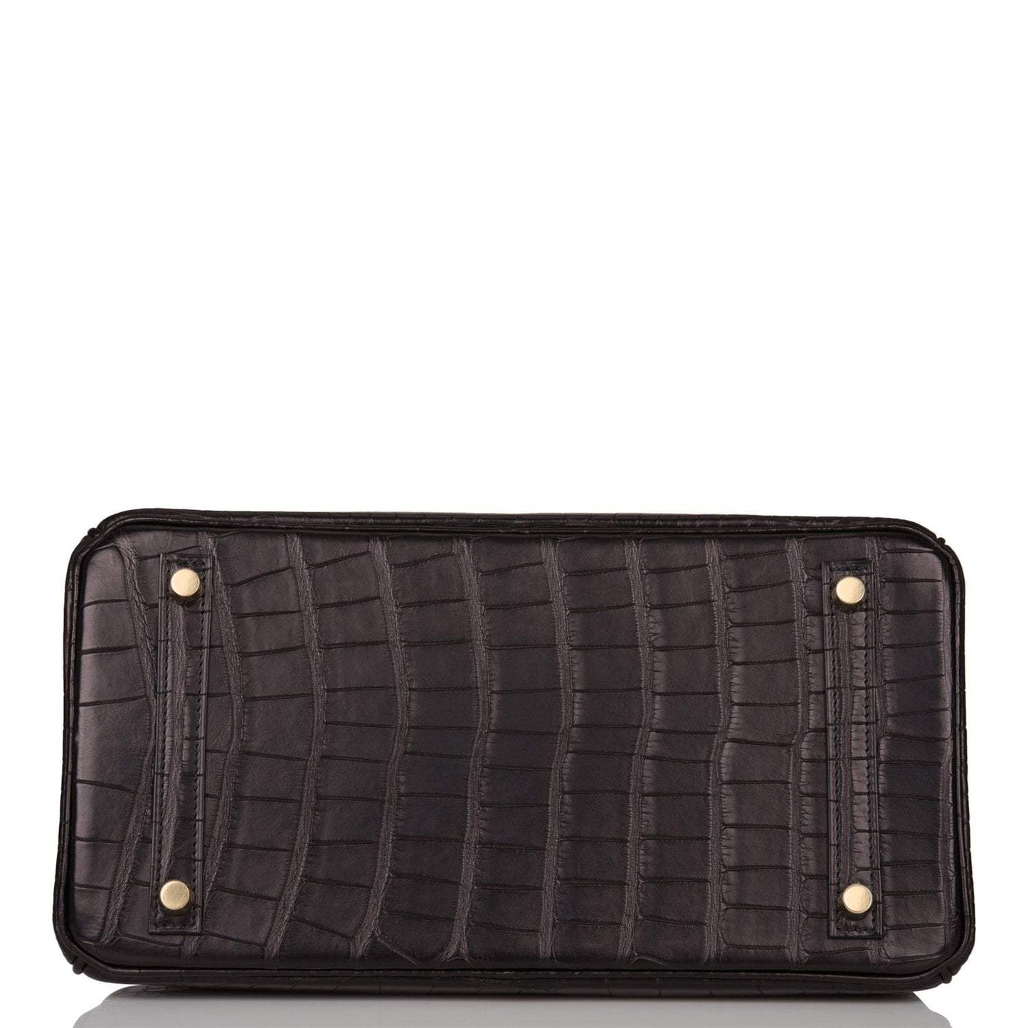 Hermes Birkin 30cm Black Matte Alligator Gold Hardware