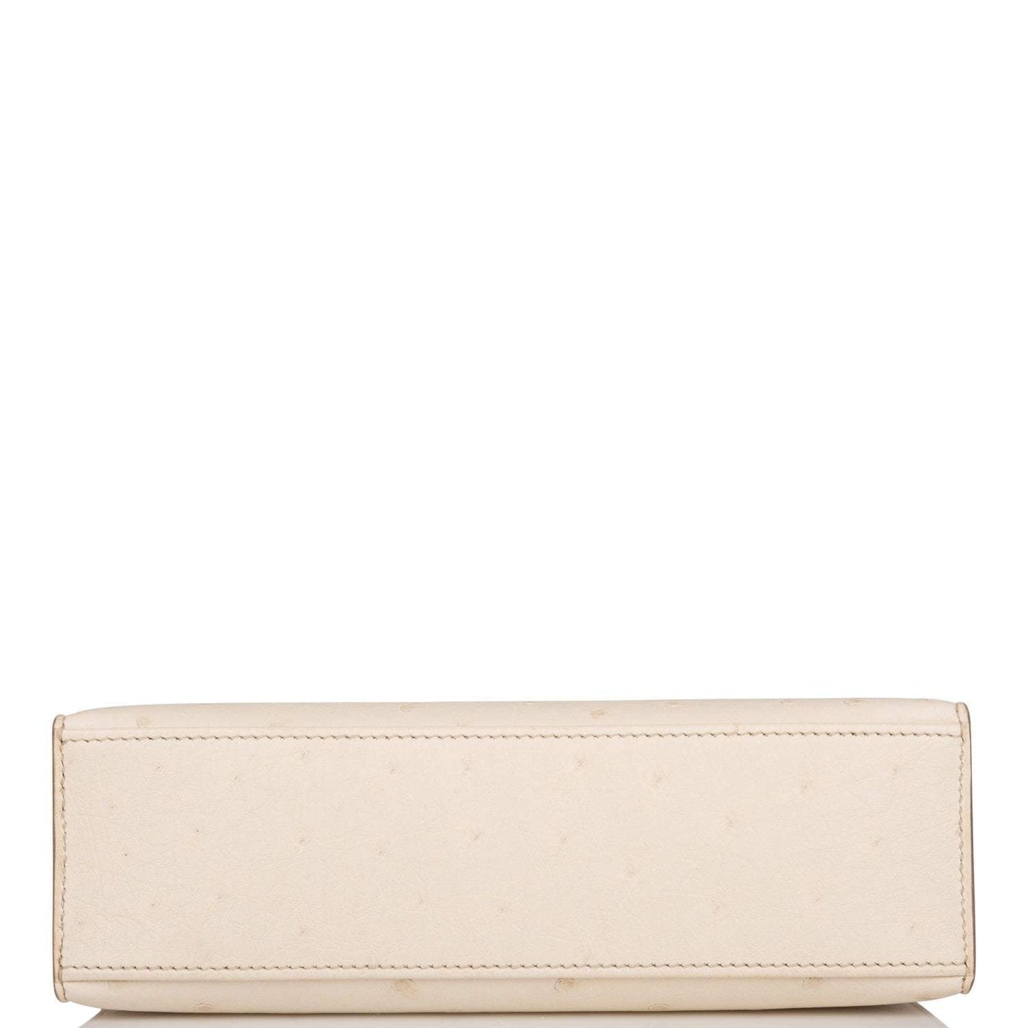 Hermes Kelly Pochette Beton Ostrich Gold Hardware