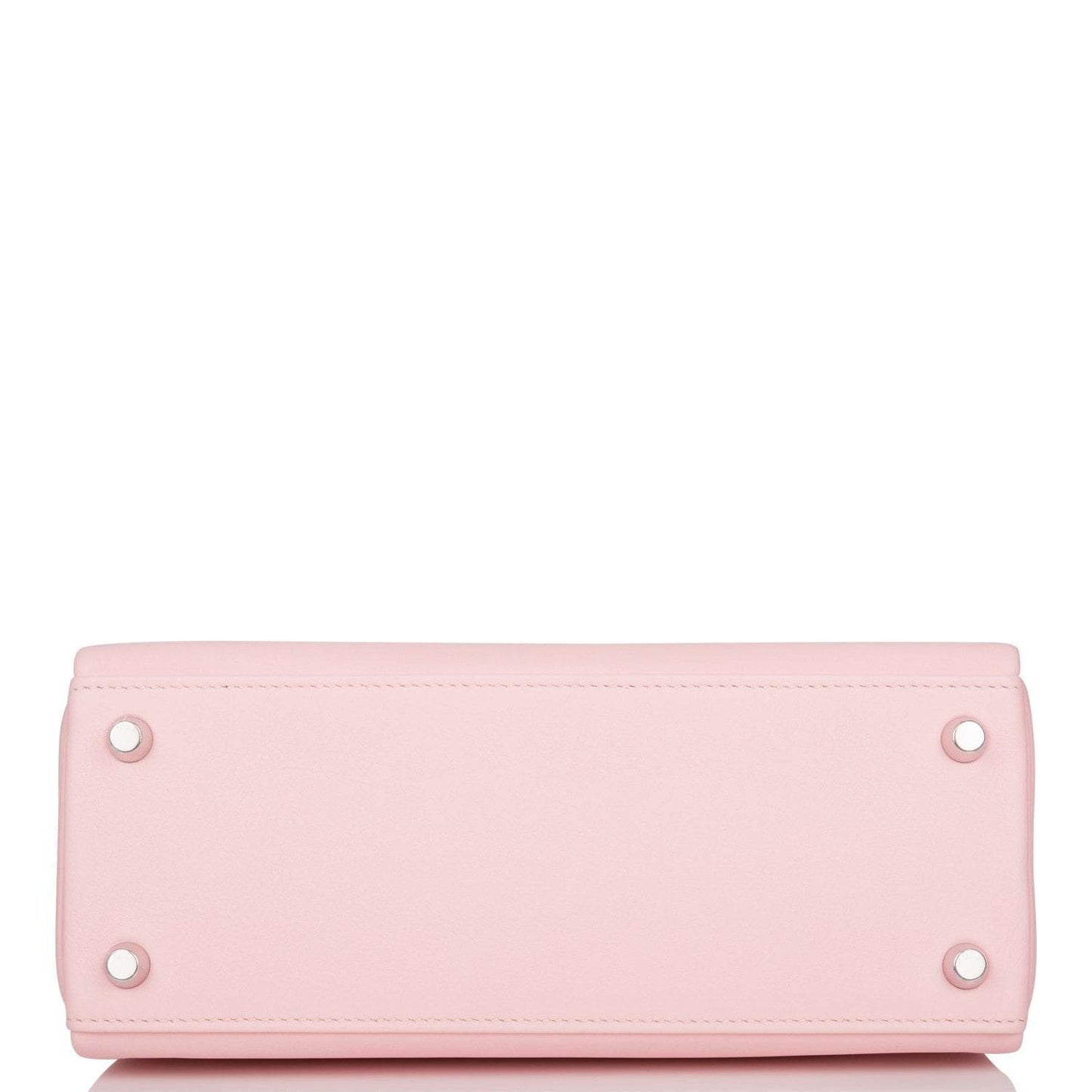 Hermes Rose Sakura Swift Retourne Kelly 25cm Palladium Hardware