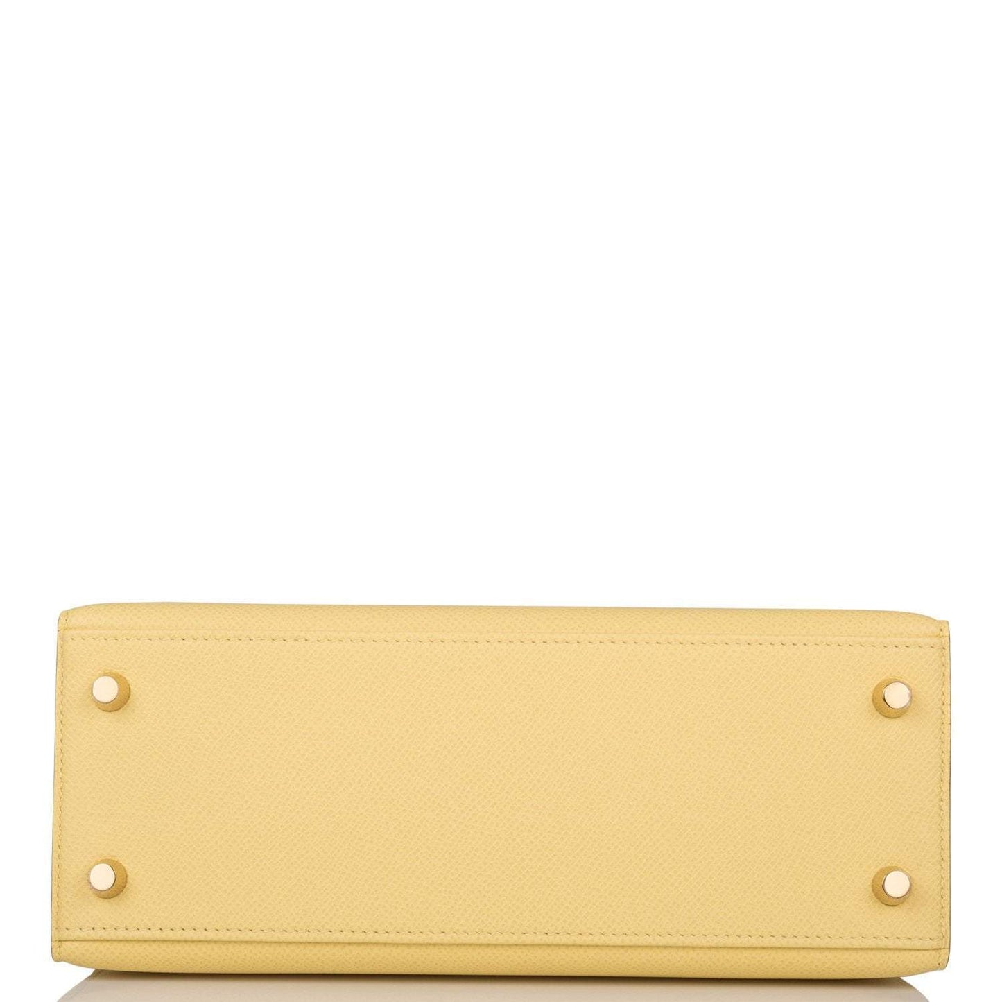 Hermes Jaune Poussin Epsom Sellier Kelly 25cm Gold Hardware
