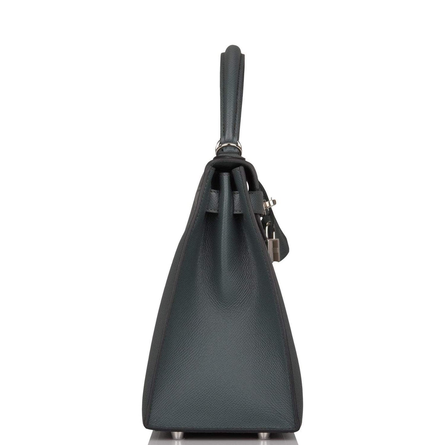 Hermes Bleu Orage Epsom Sellier Kelly 28cm Palladium Hardware