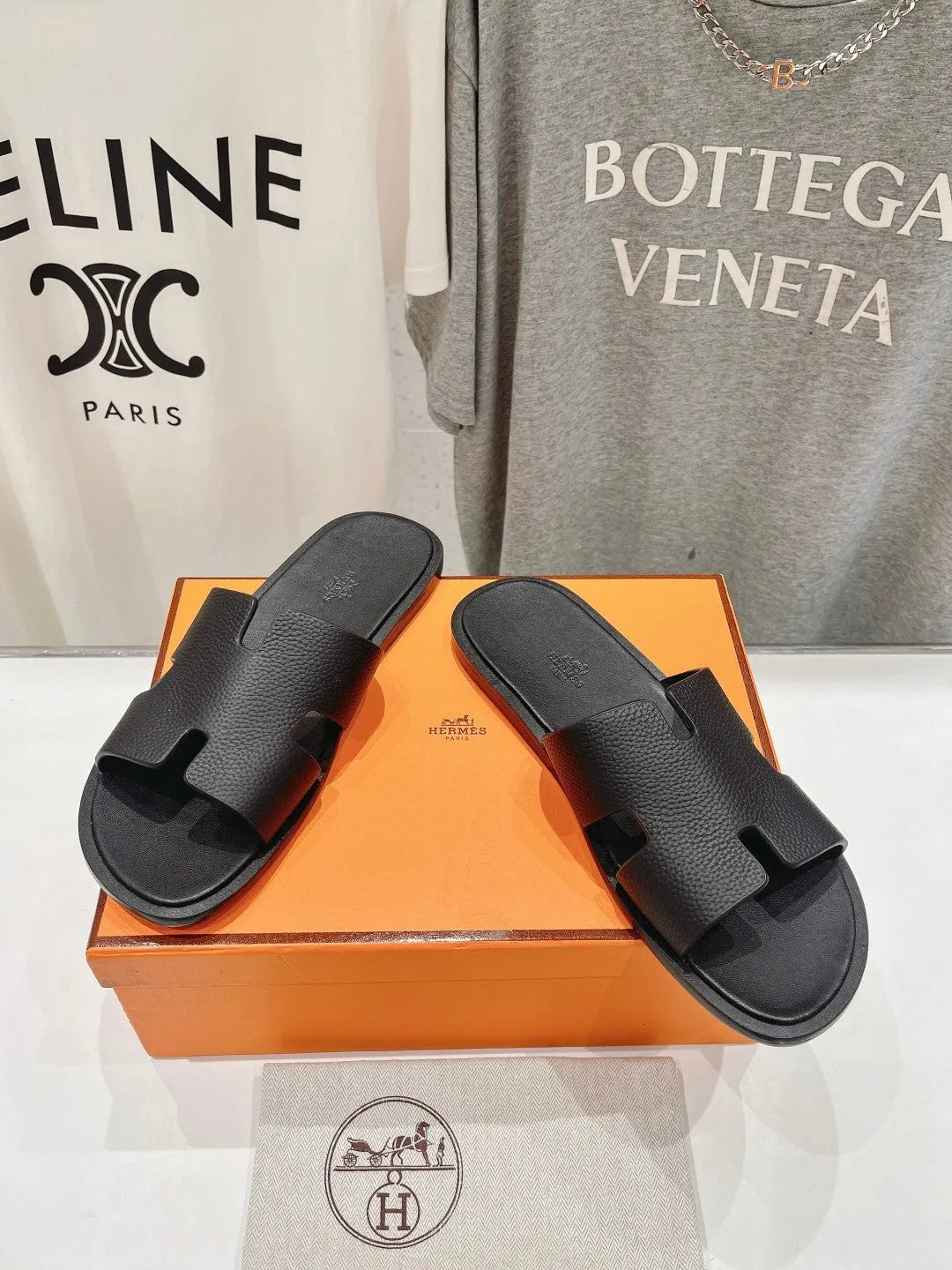 izmir sandal black lambskin