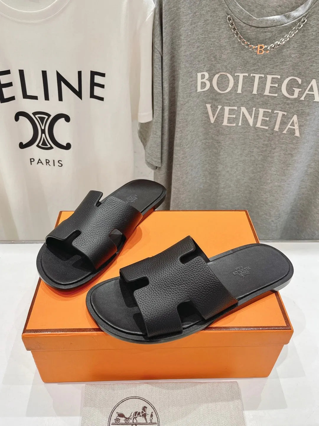 izmir sandal black lambskin